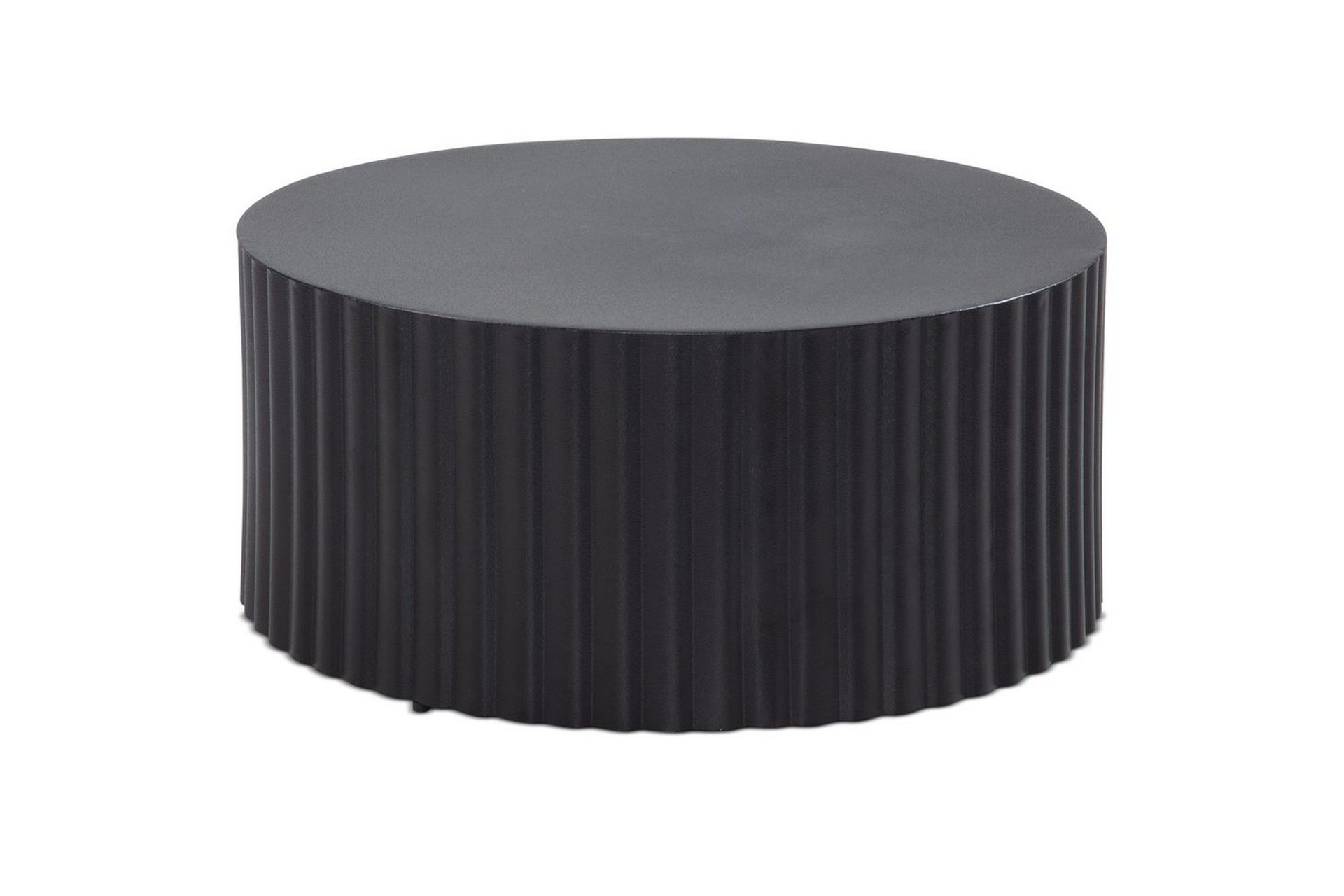 Soffbord Wohnling Rund 67 cm Metallremsor Optik Modern Look -