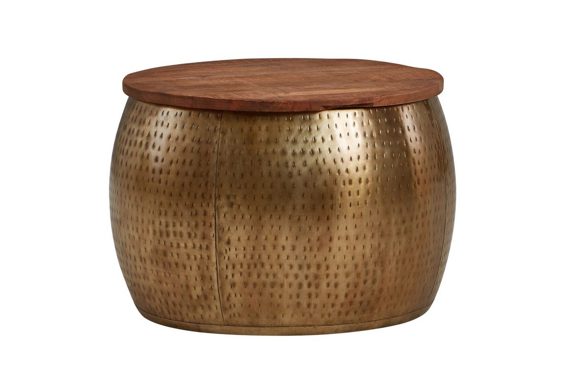Soffbord Wohnling Rund diameter 60 cm f&ouml;rvaringsutrymme massivt bordsytor lantlig stil -