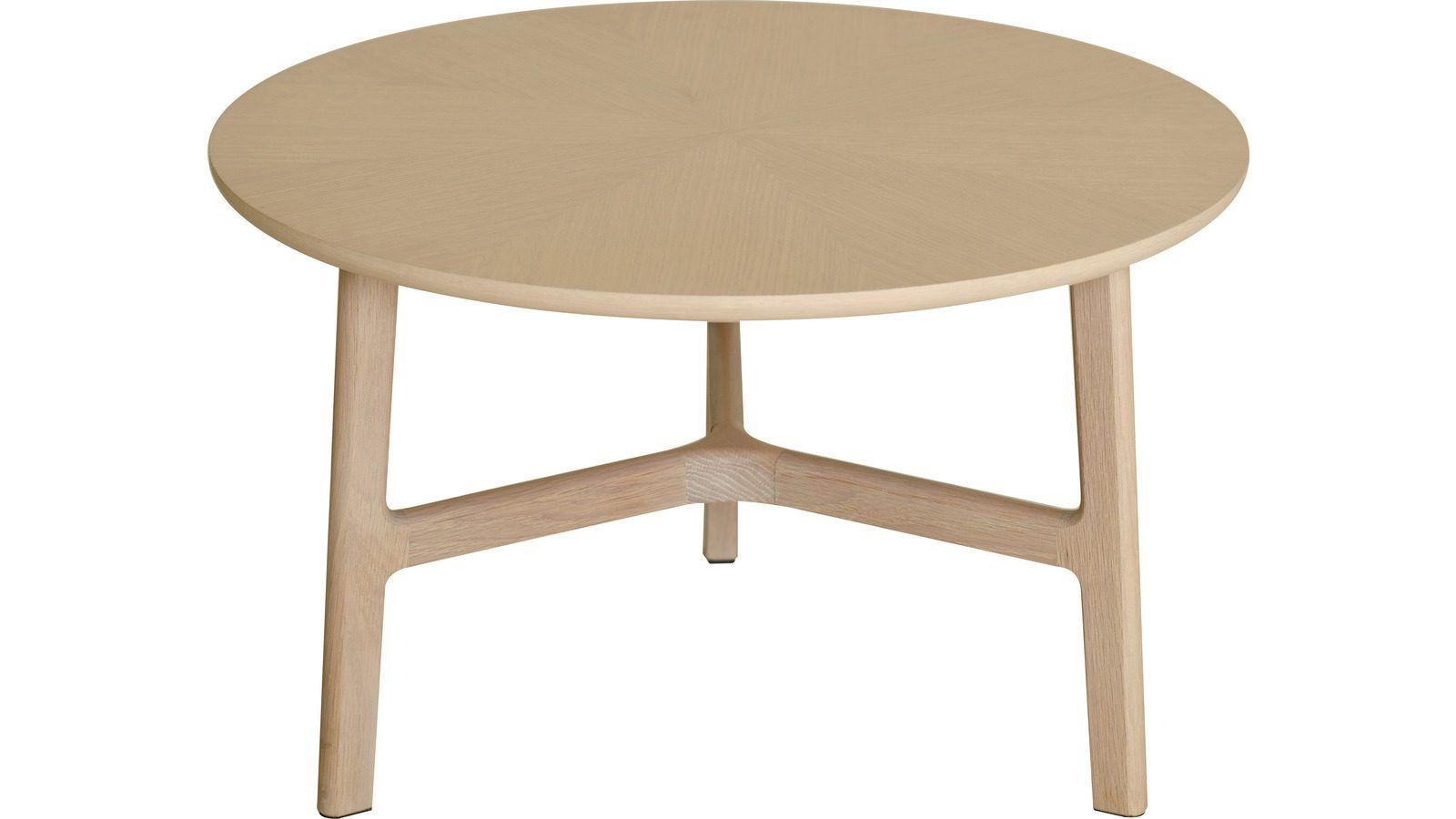 Soffbord Älvros 65 cm - Brunlackad och vitpigmenterad ek