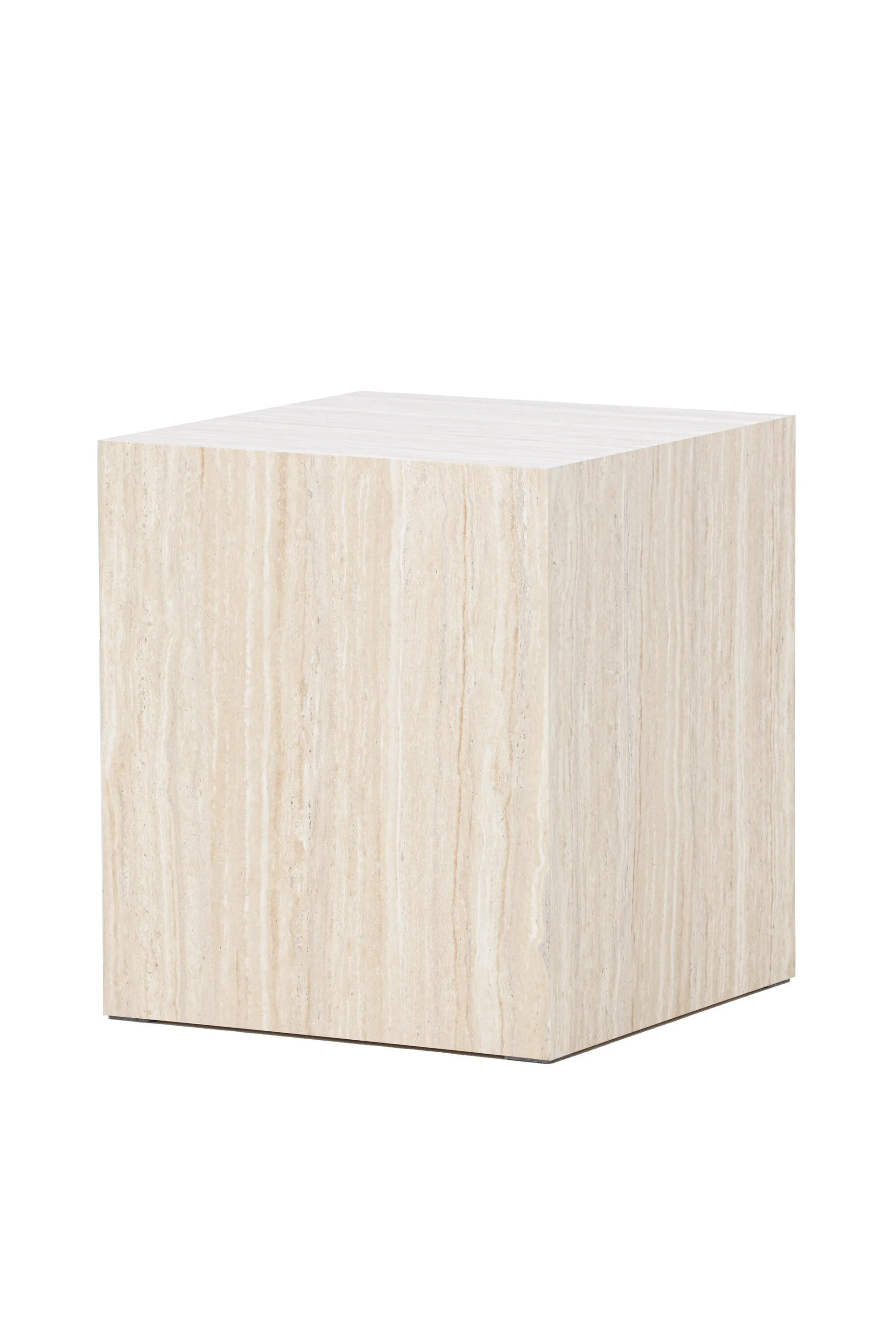 Soffbord Peach York Sofa Table 45x40x40 cm - Travertine Look Beige -
