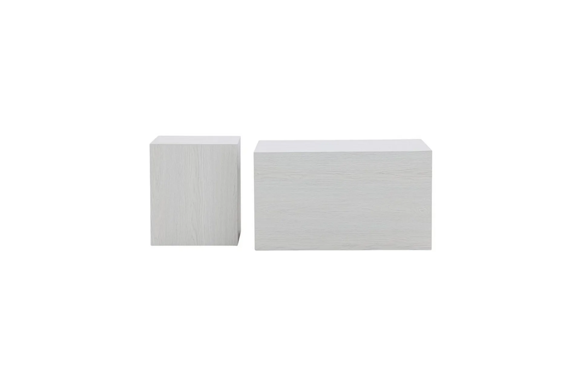 Soffbordset York 2st 60x80 cm/40x40 cm - Vit