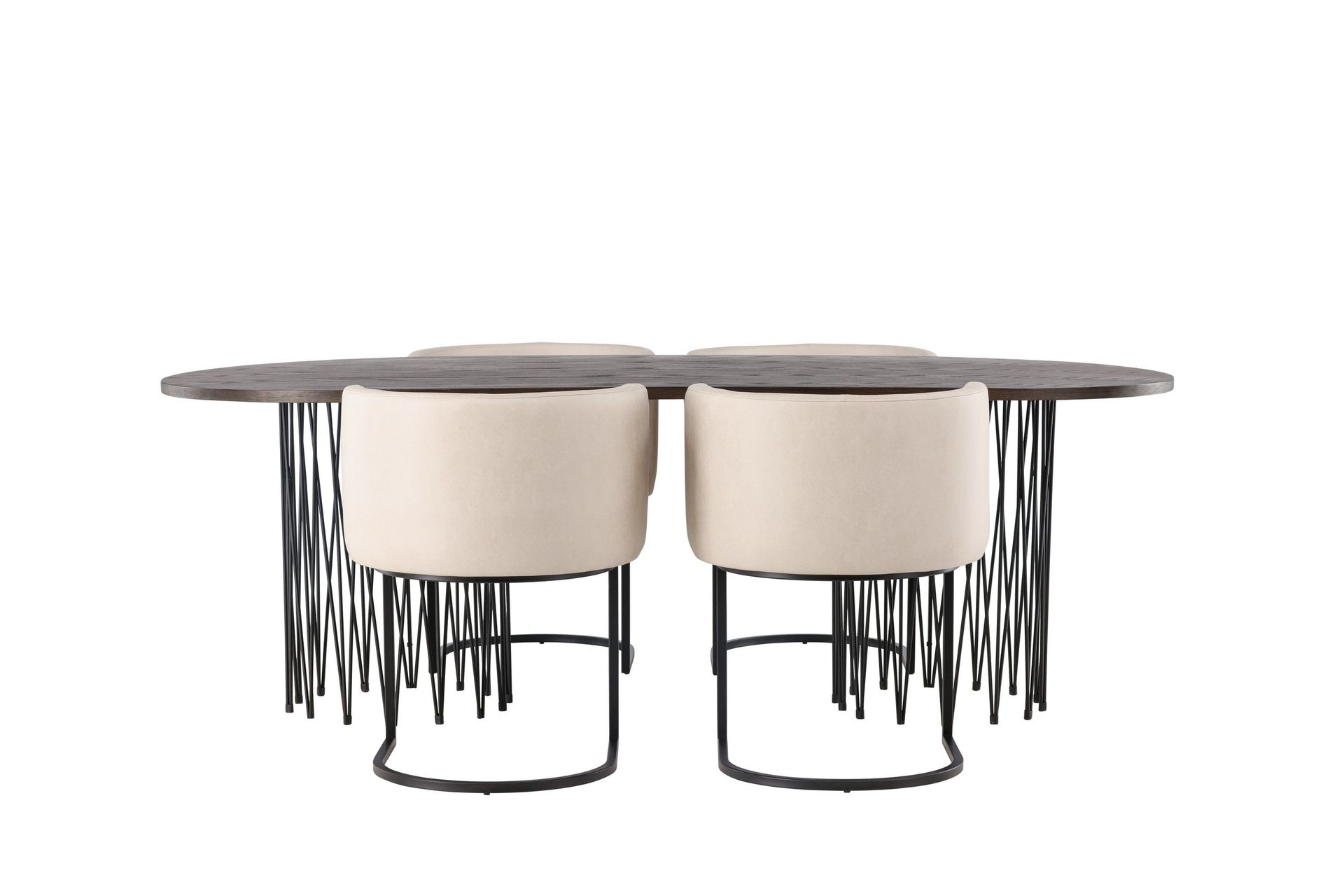 Stone Matgrupp 220 cm Oval med 4 Simrishamn stolar - Beige