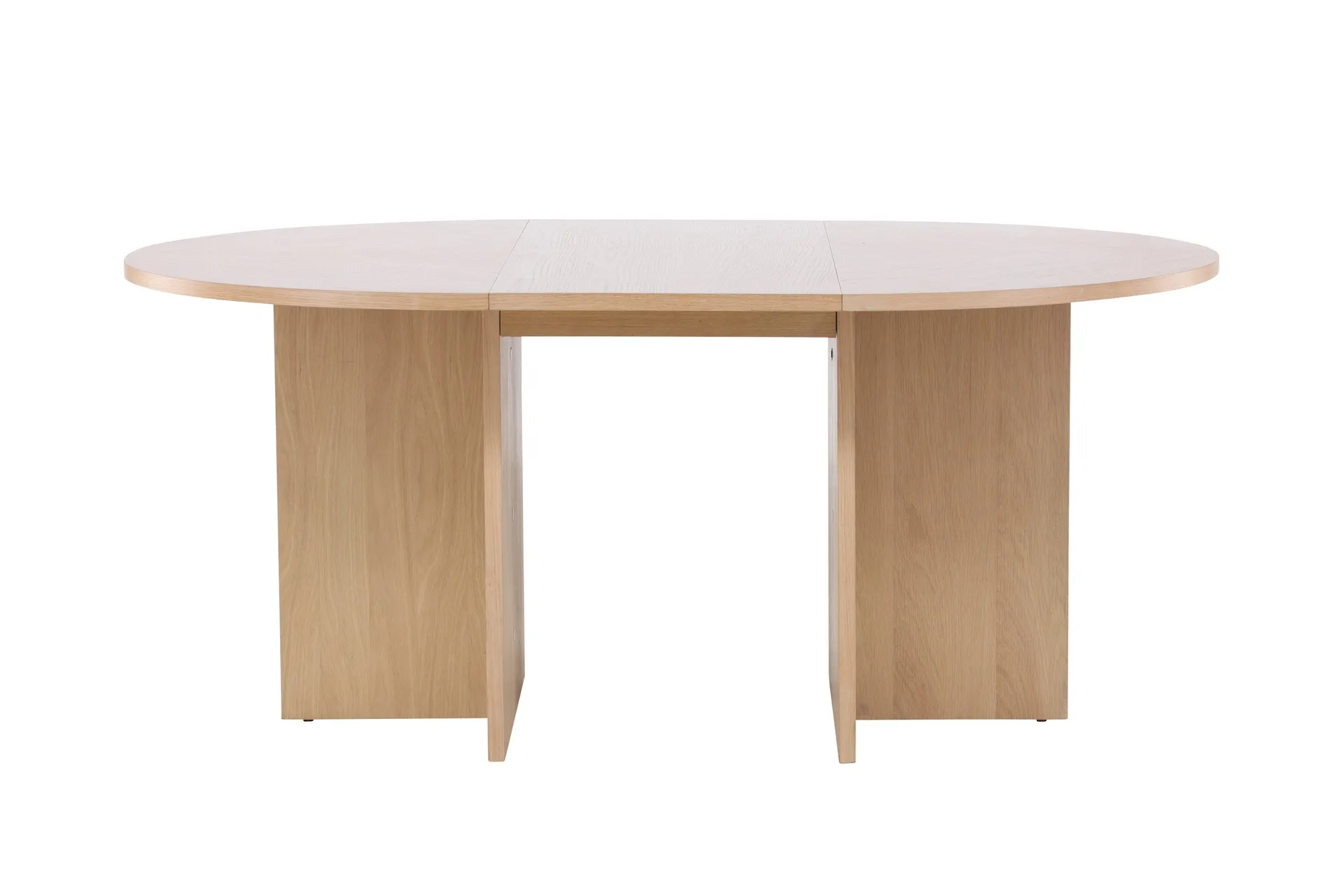 Strada Rektangul&auml;rt Matbord 120 cm med Tr&auml;- och Ekutseende - Whitewash