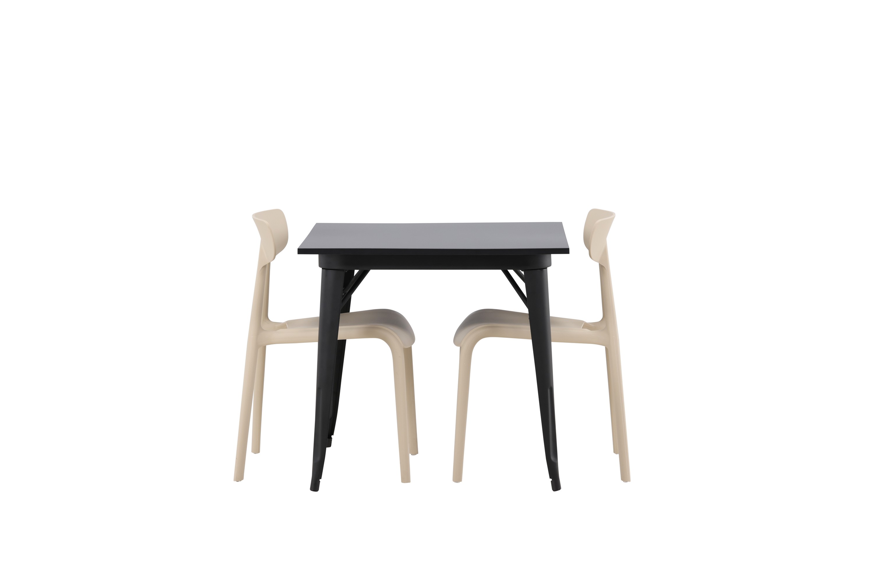 Tempe Matgrupp 80 cm Rektangulär med 2 Ursholmen stolar Beige