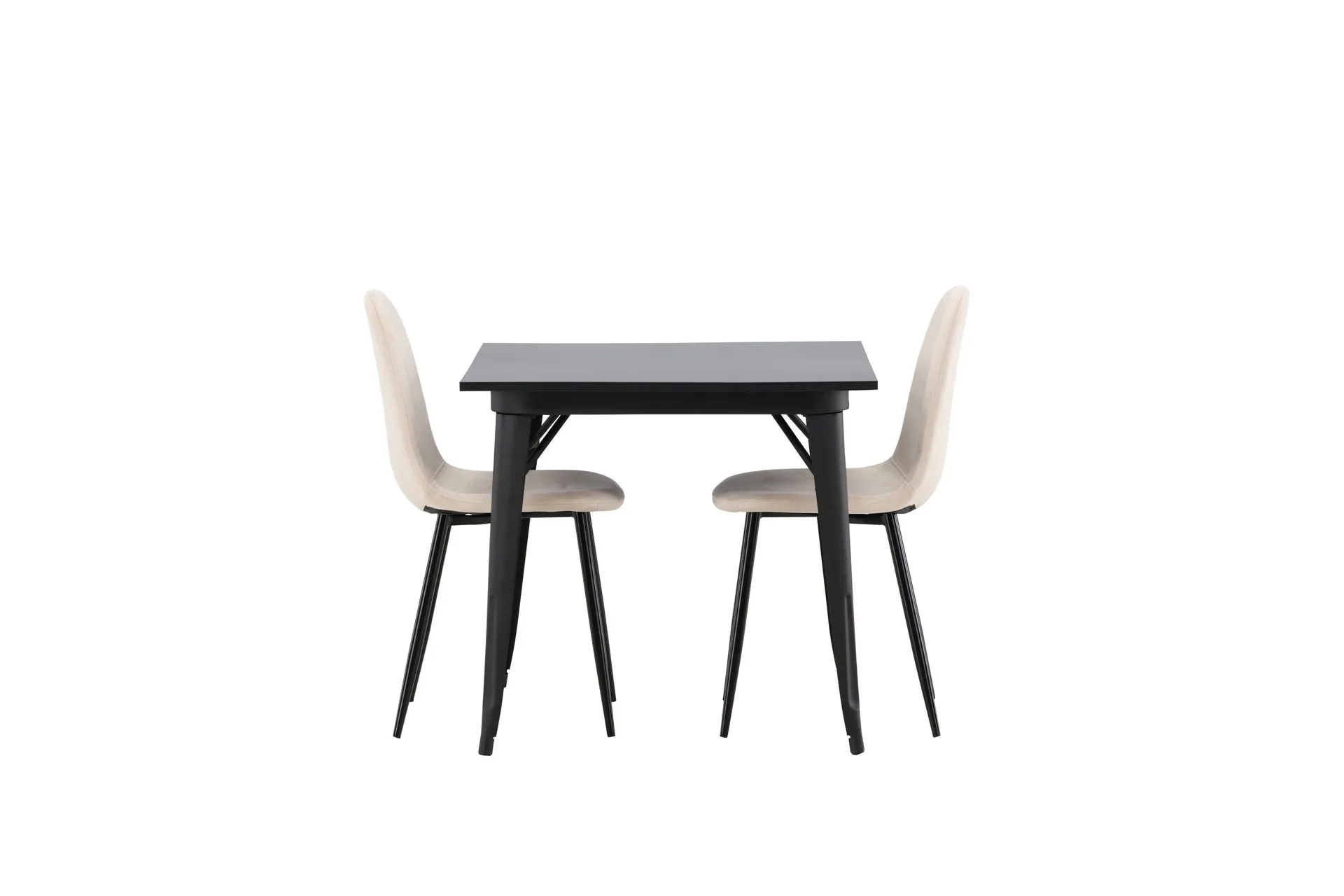 Tempe Matgrupp 80 cm Rektangul&auml;r med 2 Polar stolar - Beige