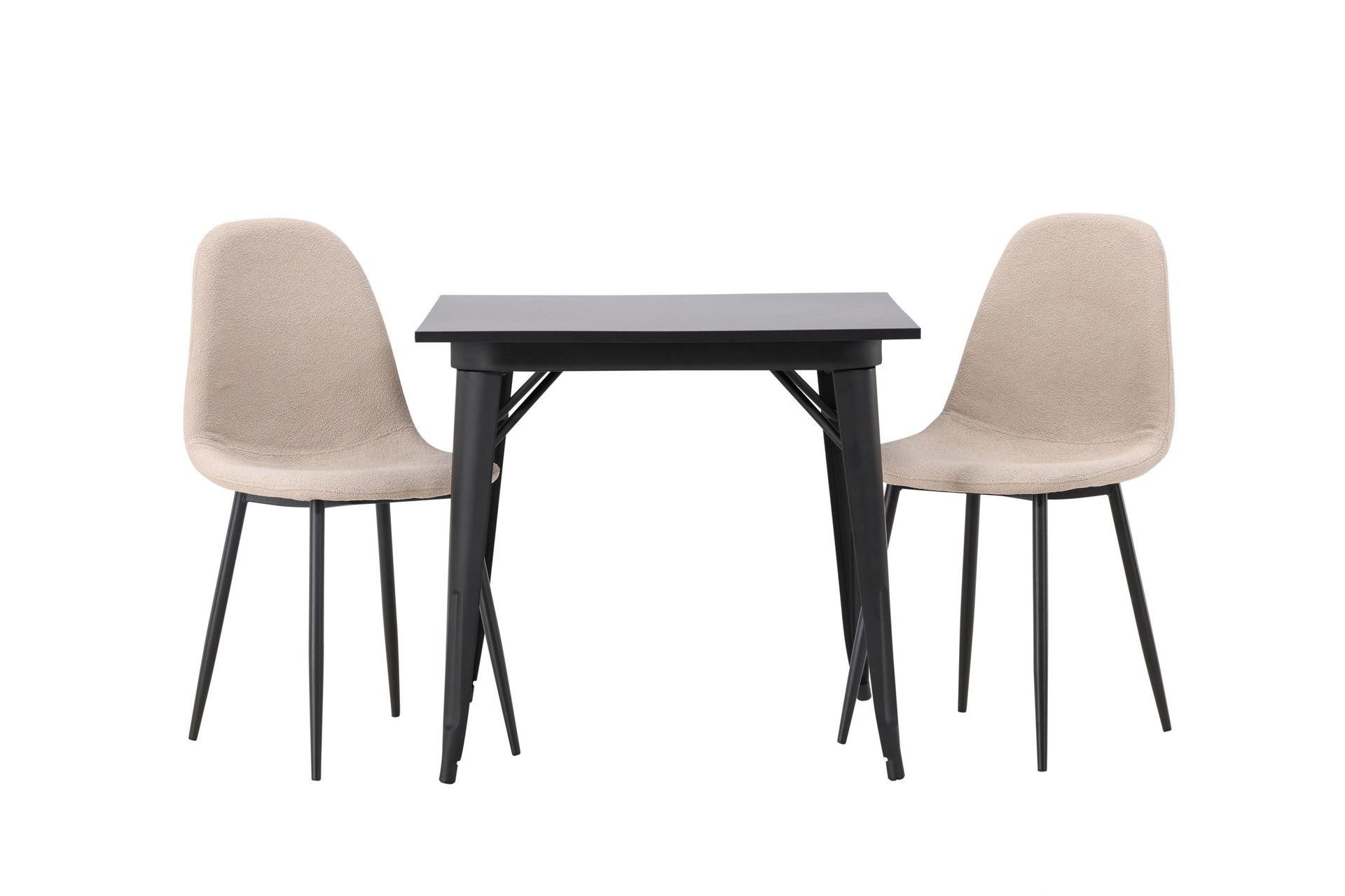 Tempe Matgrupp 80 cm Rektangul&auml;r med 2 Polar stolar - Beige