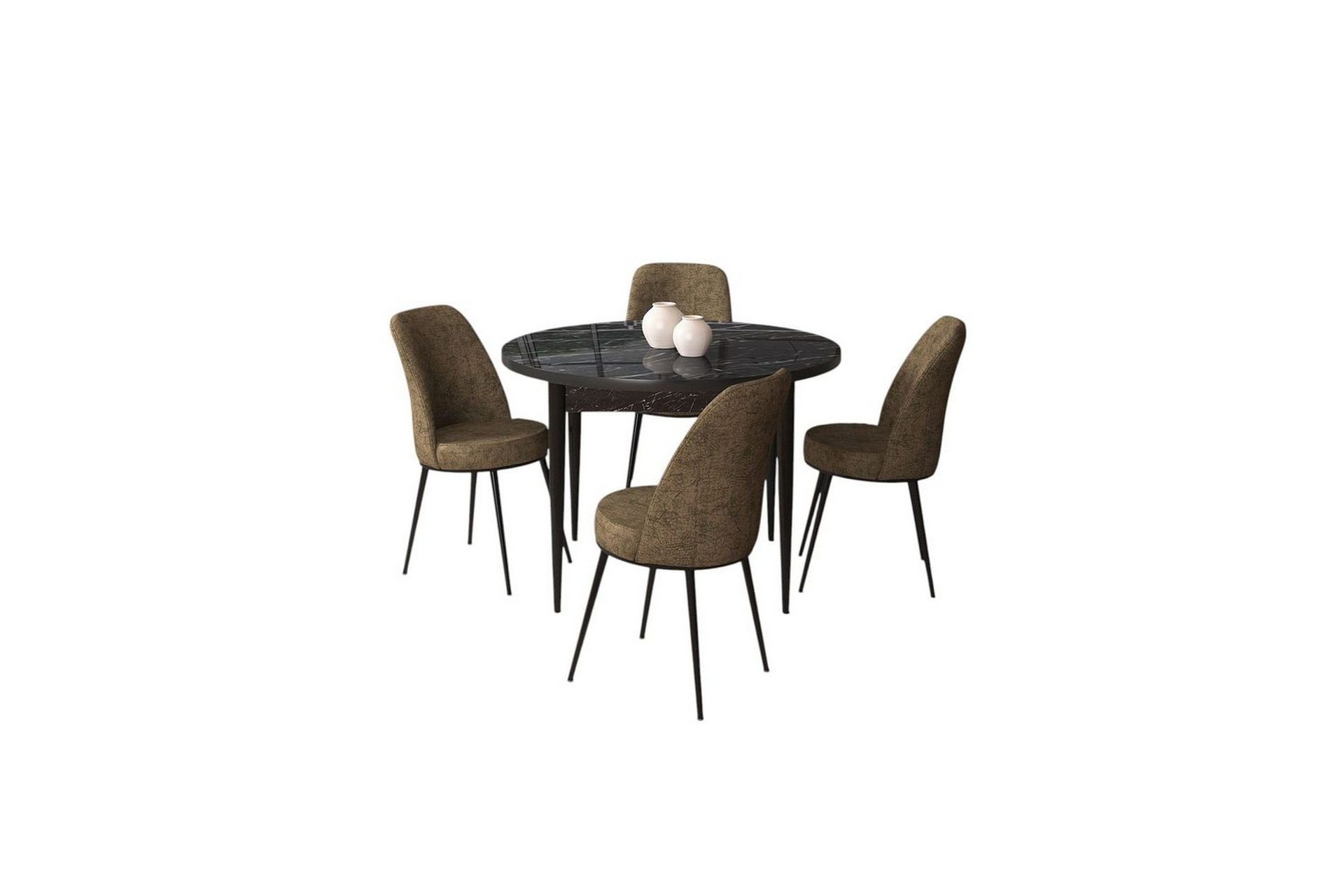 Tor Matgrupp 4-sits - Svart/Brun