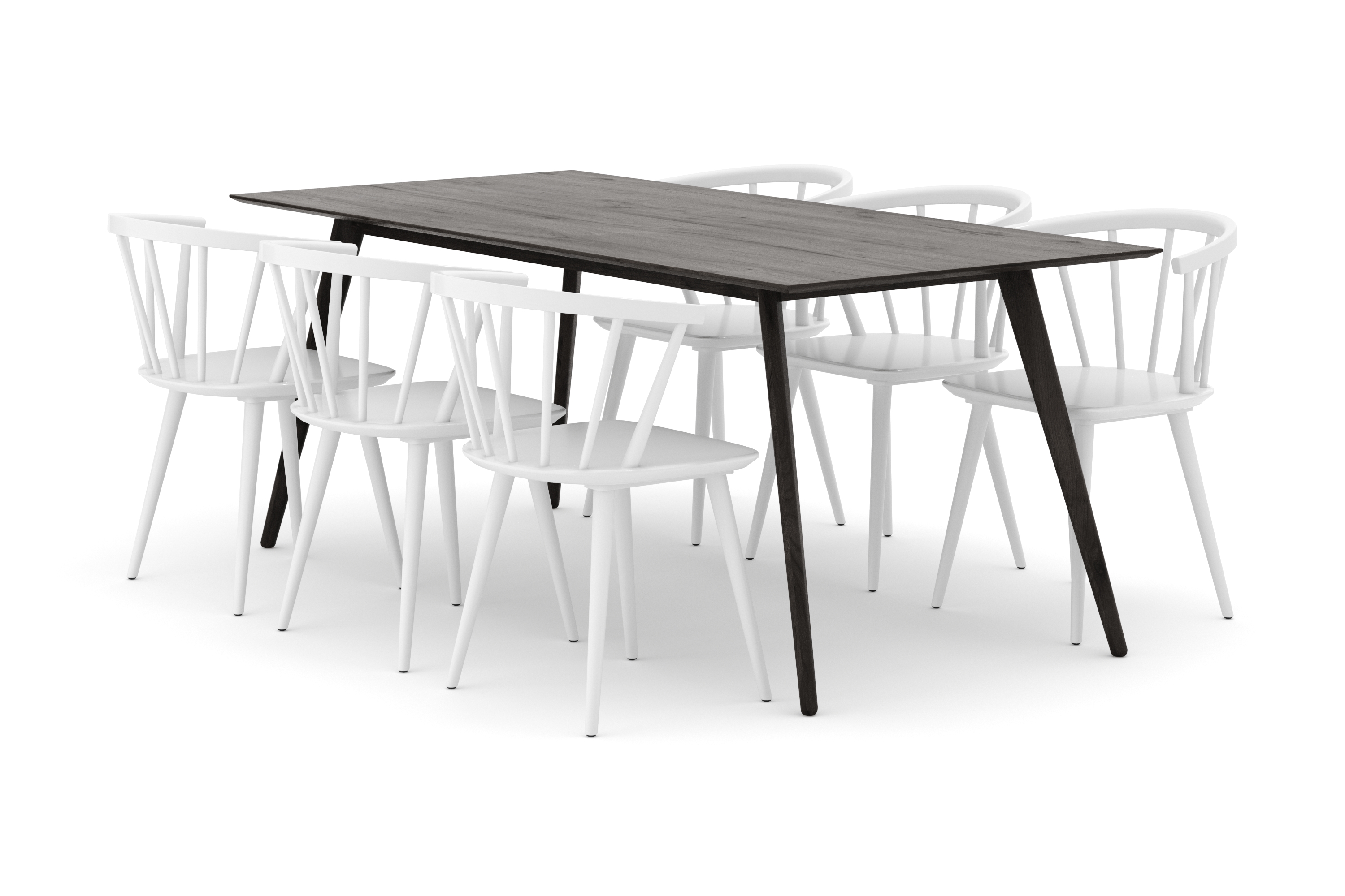 tyrö matgrupp med 6 st tyrö karmstolar -