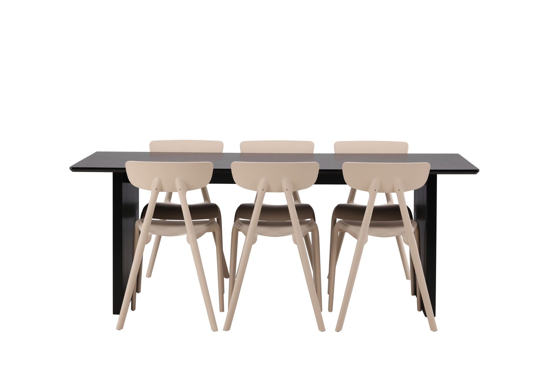 Vail Matgrupp 200 cm Rektangul&auml;r med 6 Ursholmen stolar - Beige