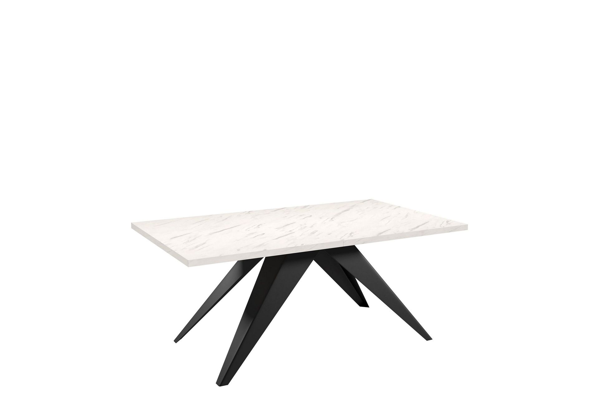 Vento Matbord 240 cm - Svart/Vit