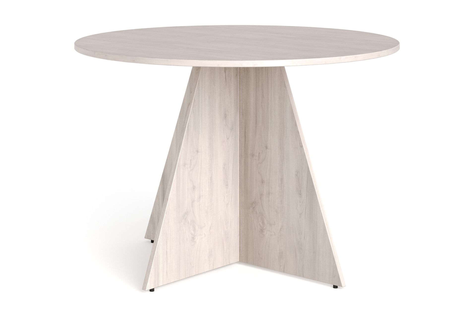 Vera Runt Matbord ø110 cm Fanér - Vitlaserad