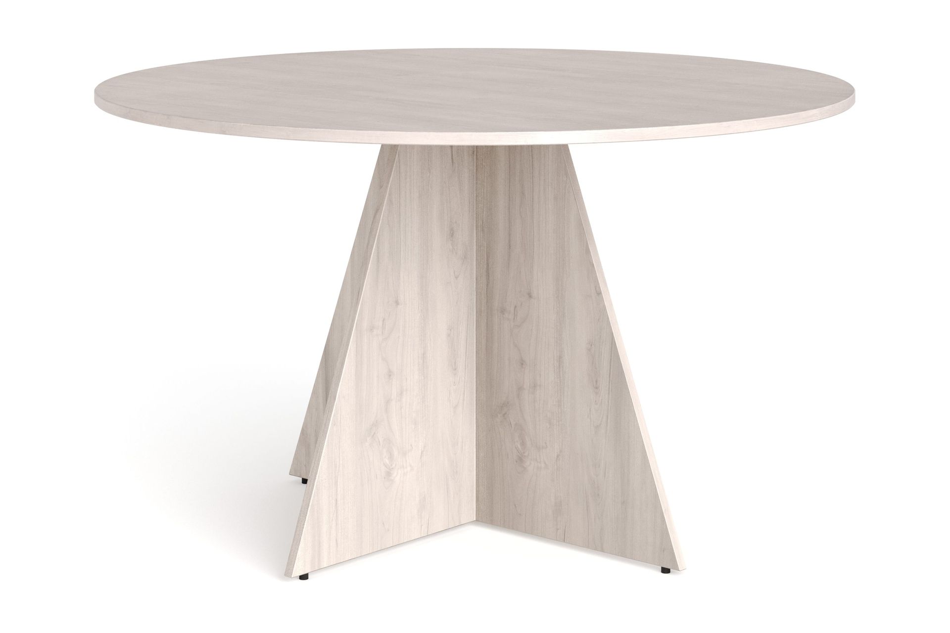 Vera Runt Matbord ø130 cm Fanér - Vitlaserad