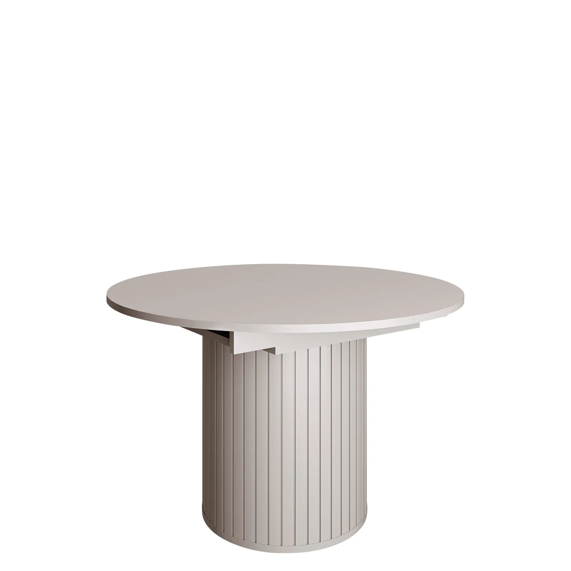 Veyricor Förlängningsbart Matbord 120-160 cm Rund - Beige