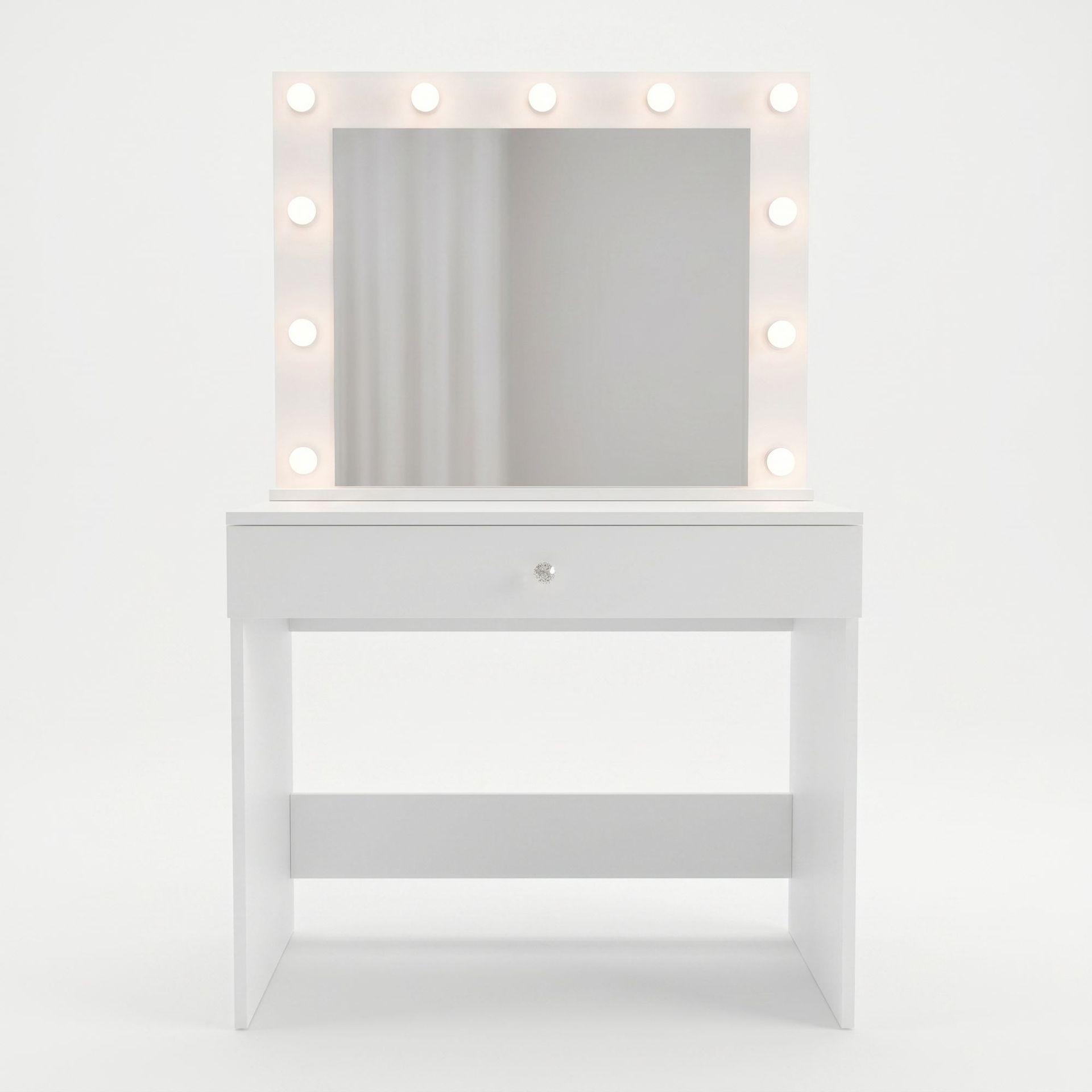 Yoren Sminkbord 80x147x42,5 cm - Vit