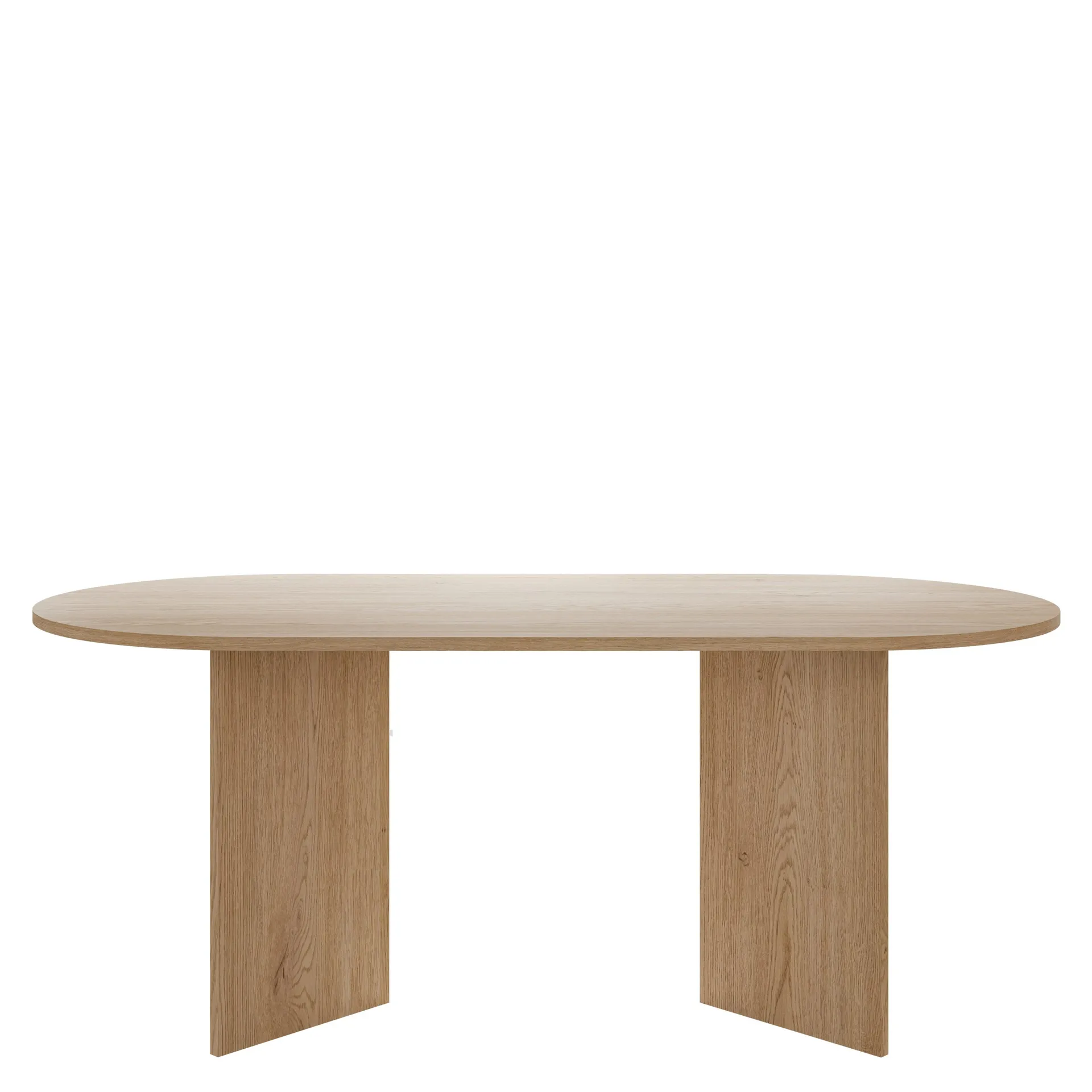Zyleron Matbord oval 185 cm - Ljusbrun
