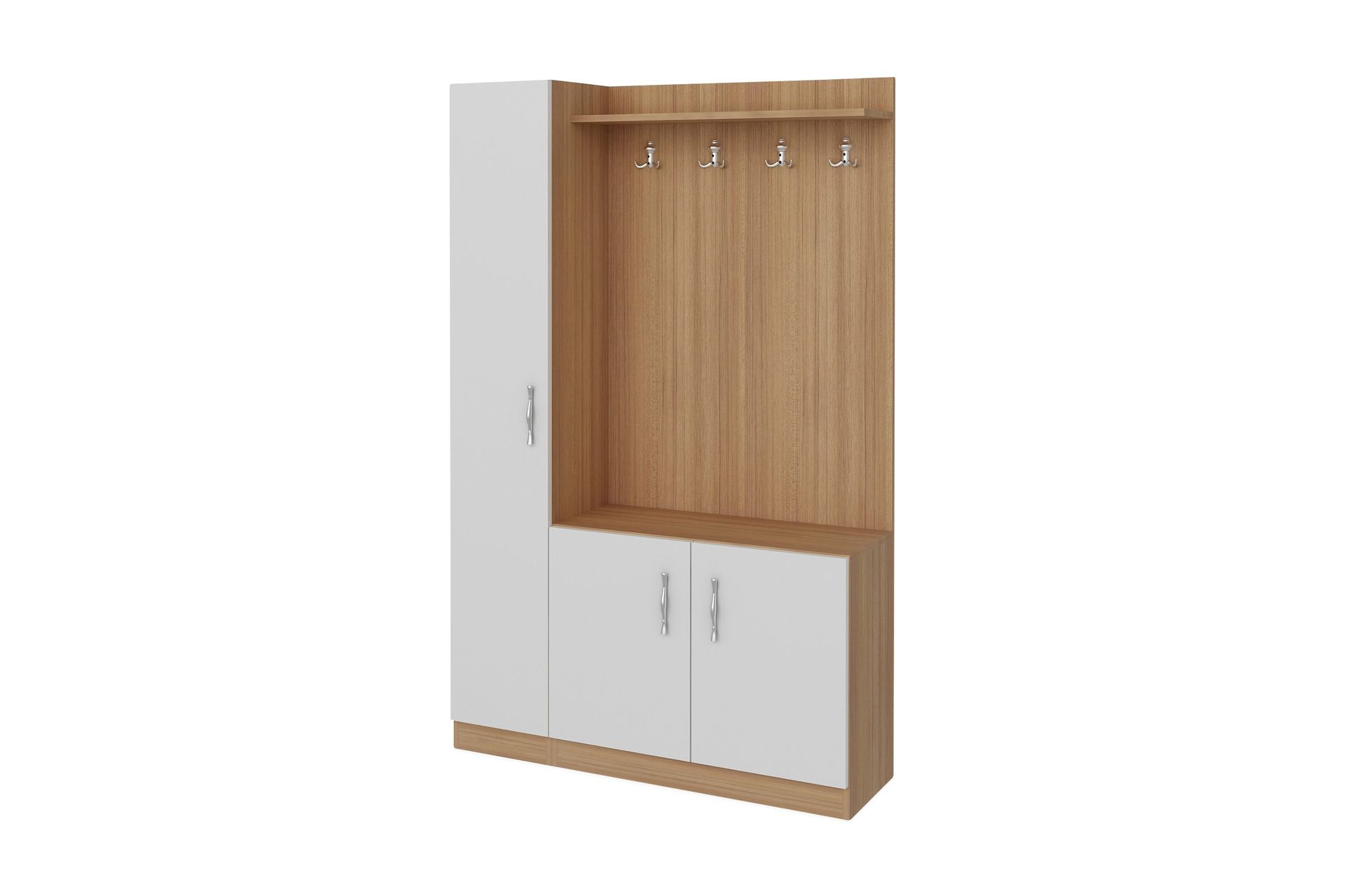 Decorotika Hallförvaring - Vit/Teak