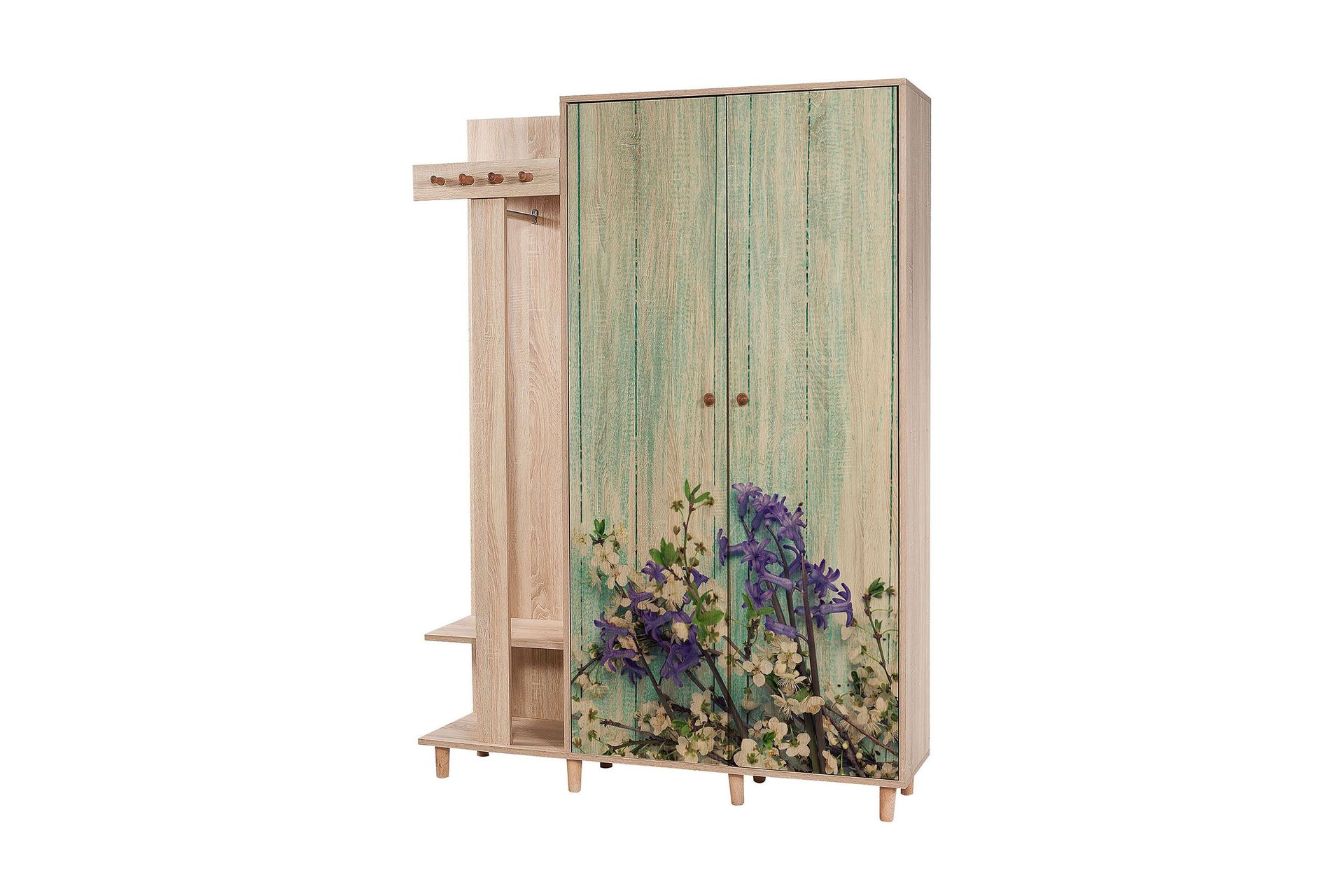Brokind Klädförvaring 135 cm - Brun