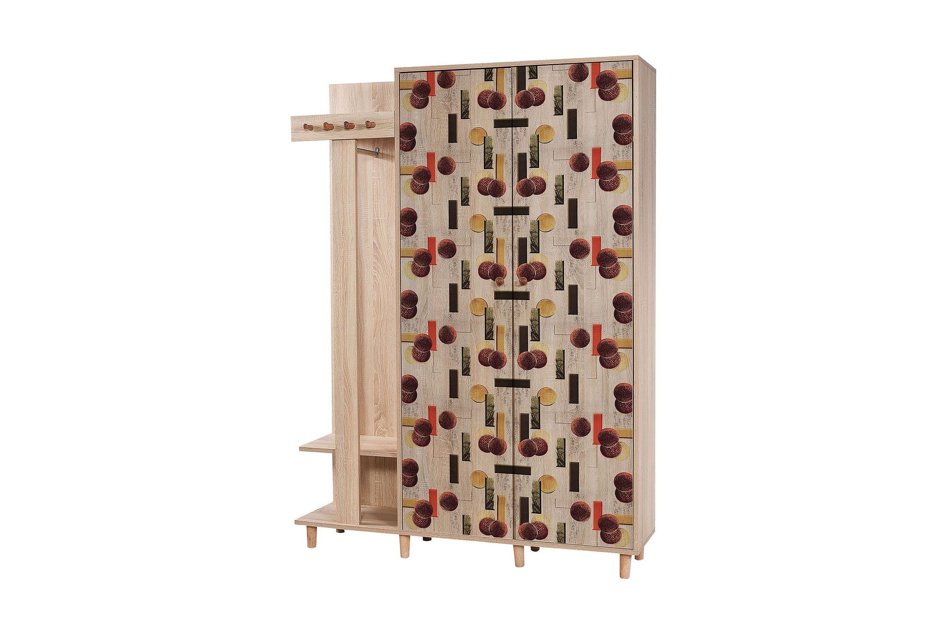 Brokind Klädförvaring 135 cm - Brun/Ek
