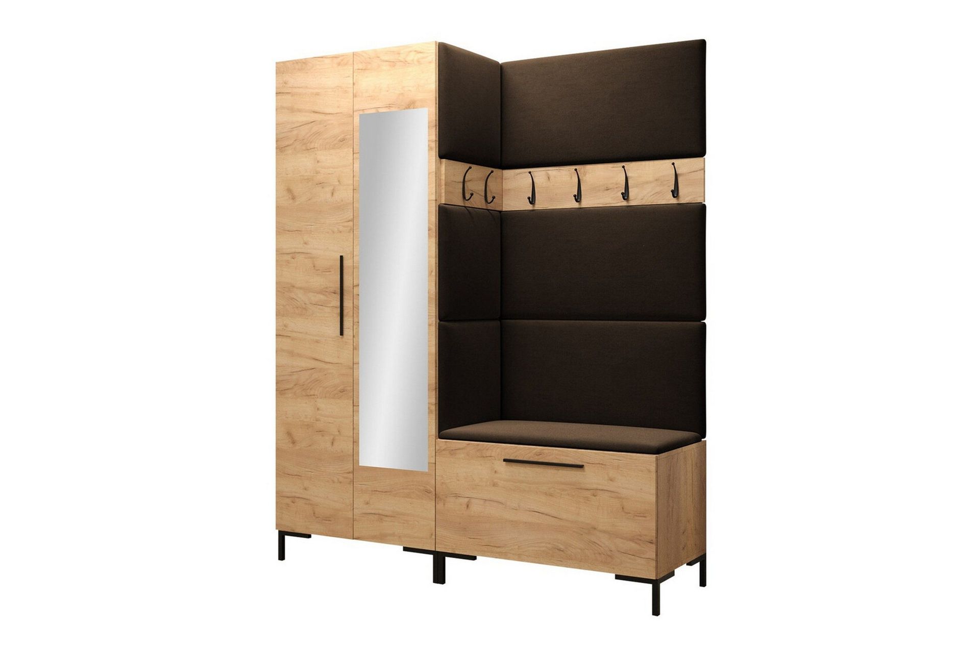Dunvegan Hallmöbelset 158x46 cm - Mörkbrun