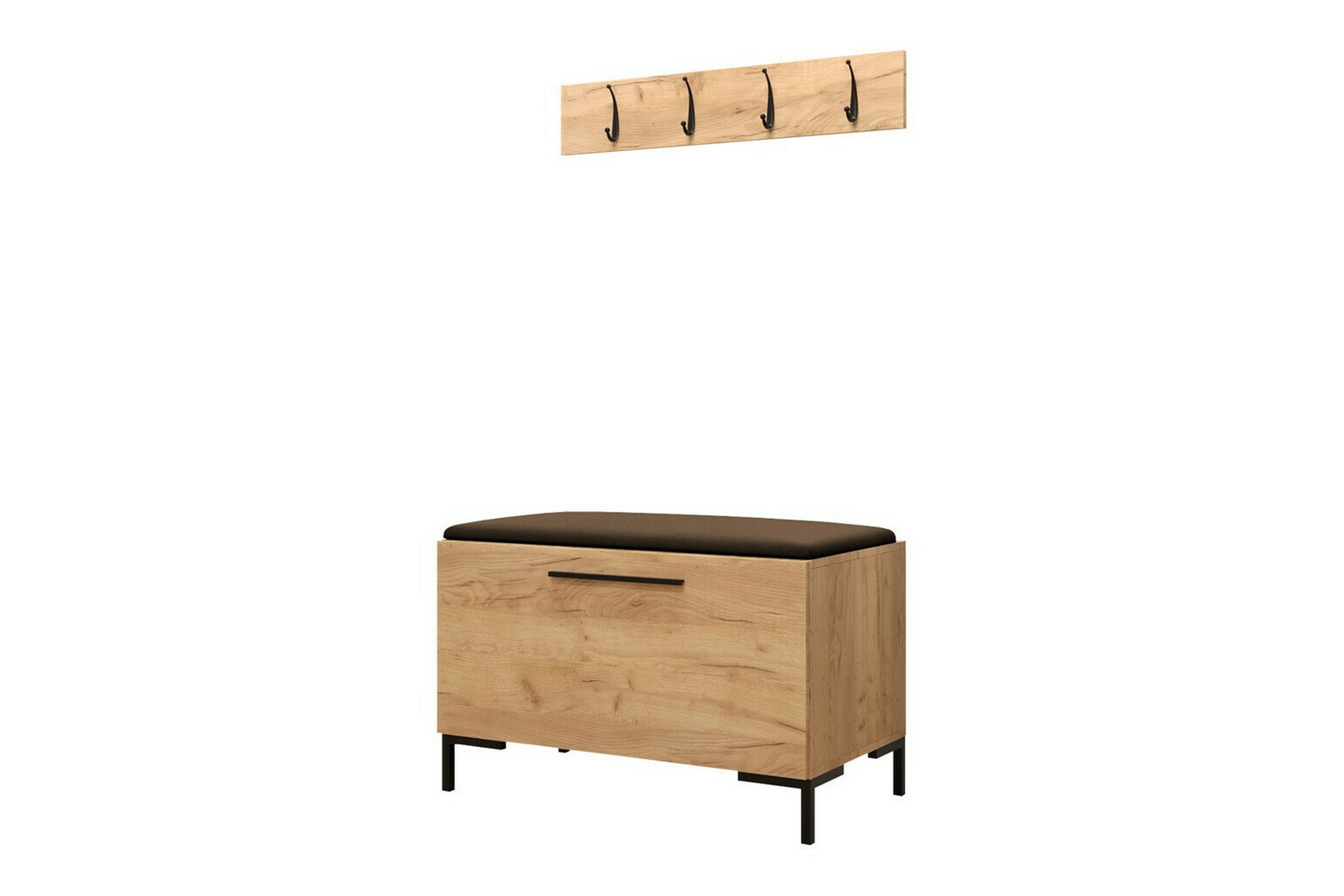 Hallmöbelset Dunvegan 84x44 cm Mörkbrun