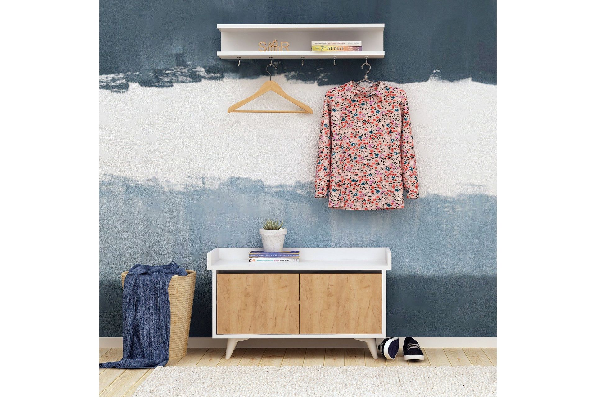 Mod Design Hallförvaring - Trä/Vit