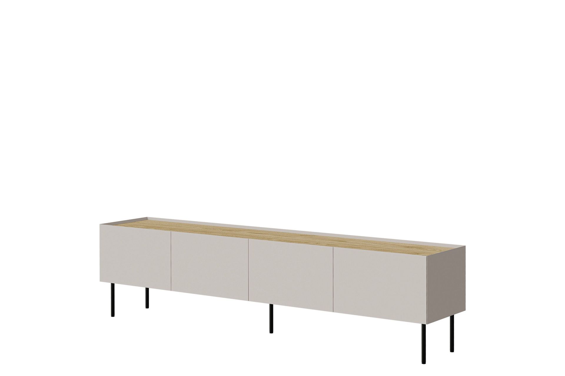 akie tv-bänk 200 cm - beige
