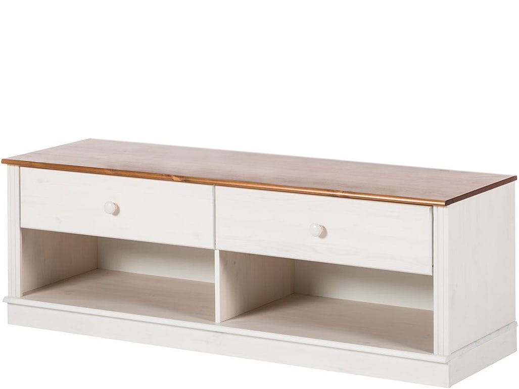 Anita Tv-bänk 137 cm - Vit/honung