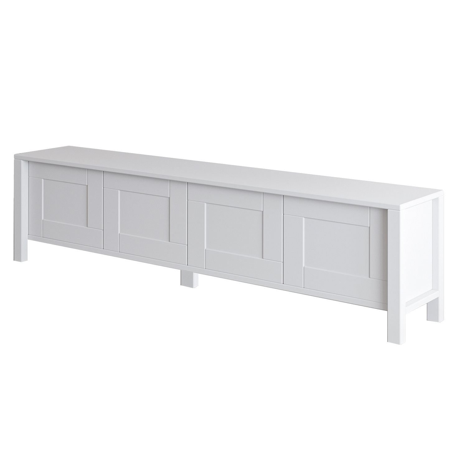 Belor TV-b&auml;nk 160x45x35 cm - Vit