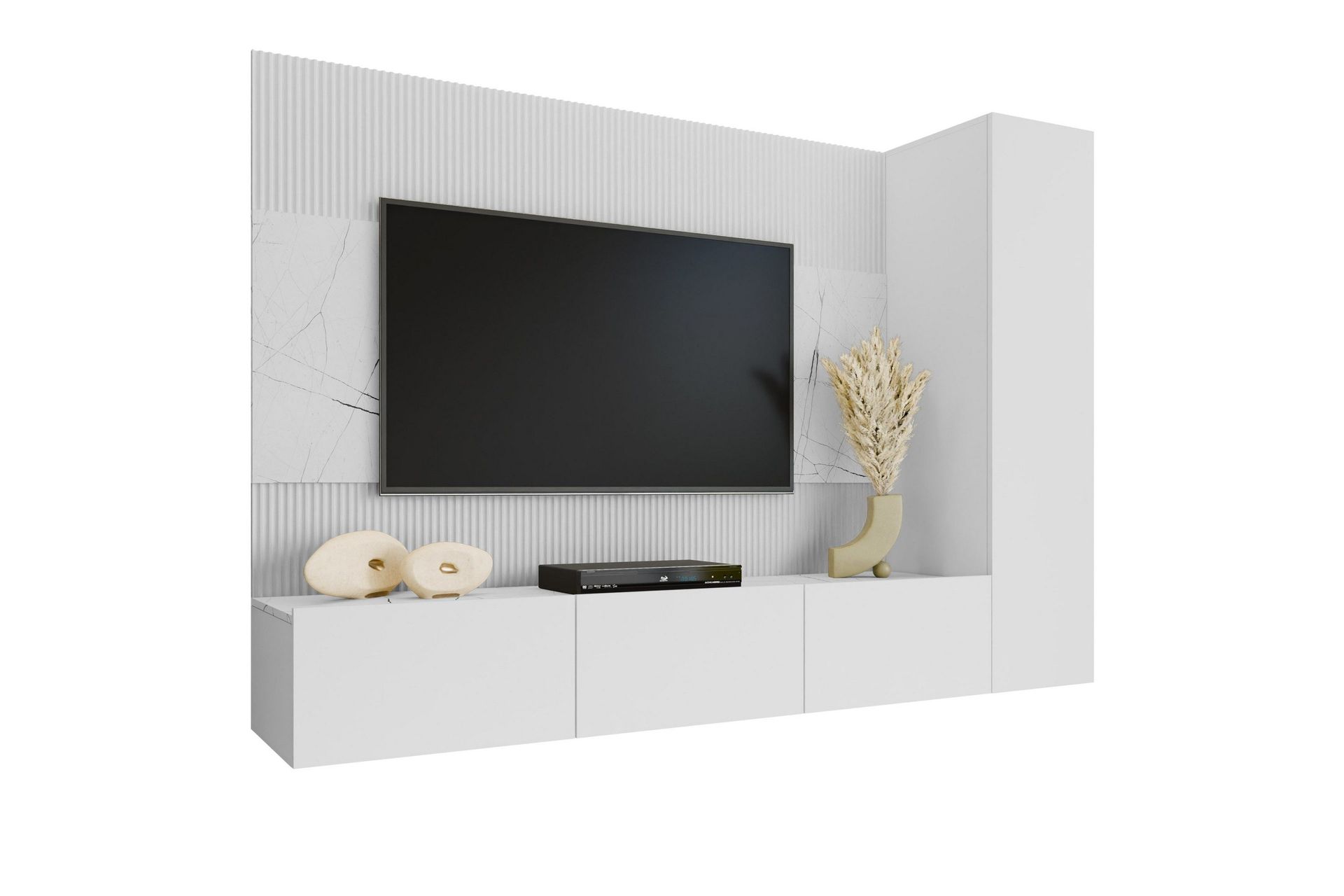 Bernice Tv-skåp 220x38 cm - Beige