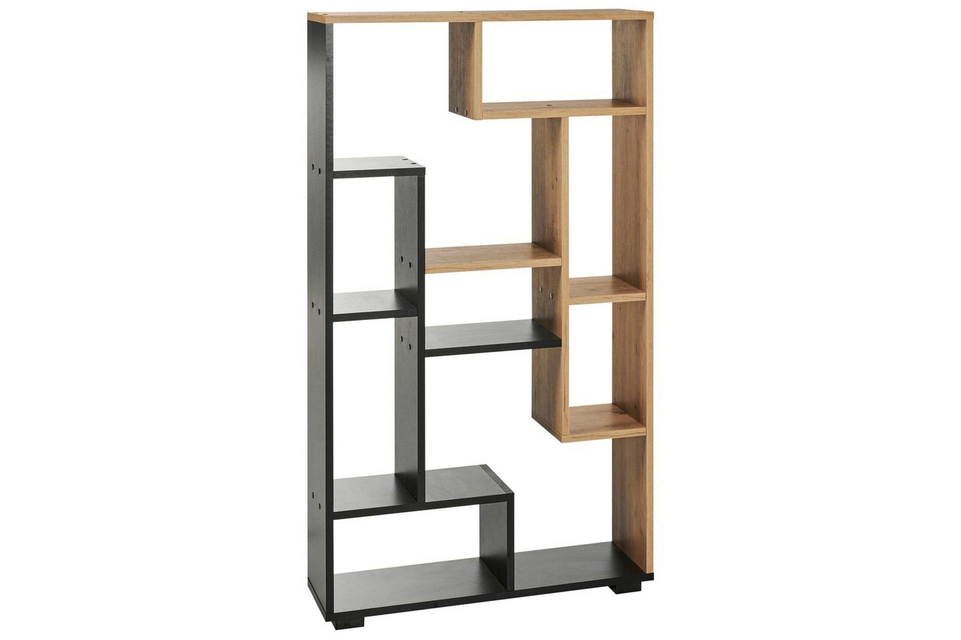 Bokhylla Alma Ljus tr&auml;, svart - Ljus tr&auml;, svart