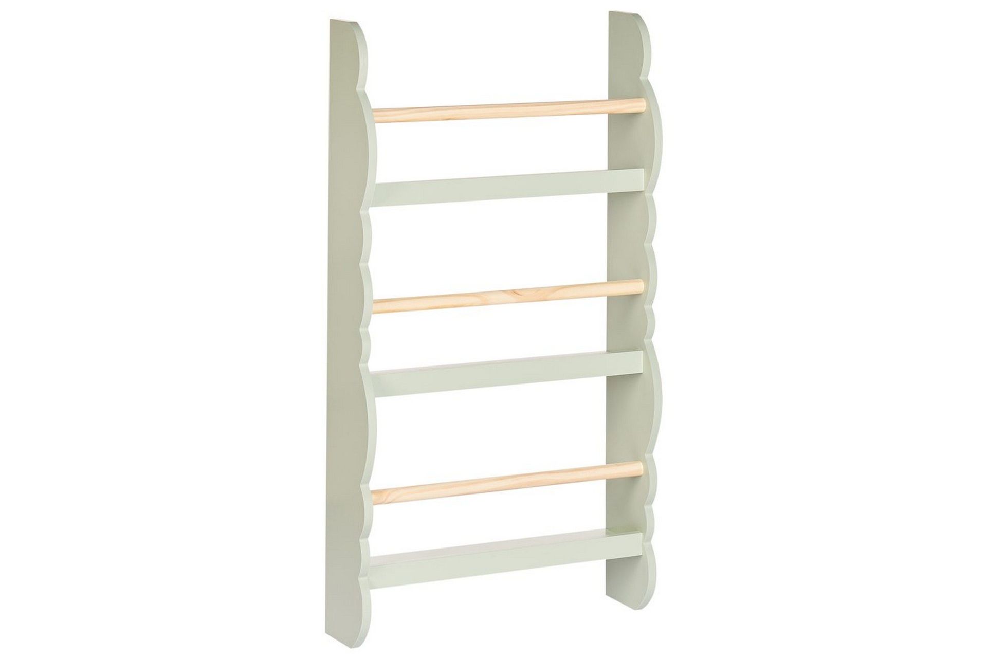 bokhylla rigolet grönt, ljust trä - grönt, ljust trä