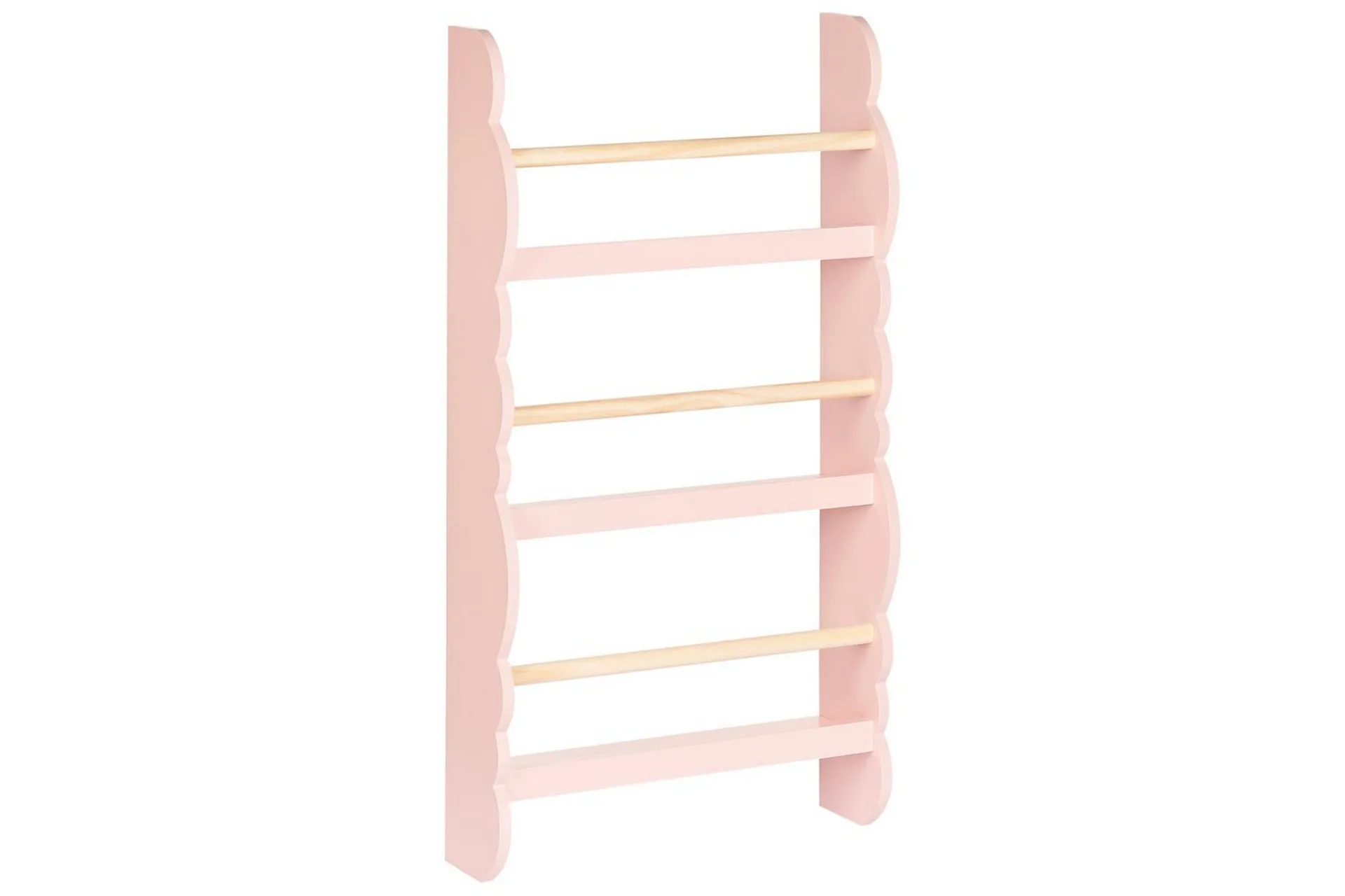 Bokhylla Rigolet Rosa, ljust tr&auml; - Rosa, ljust tr&auml;