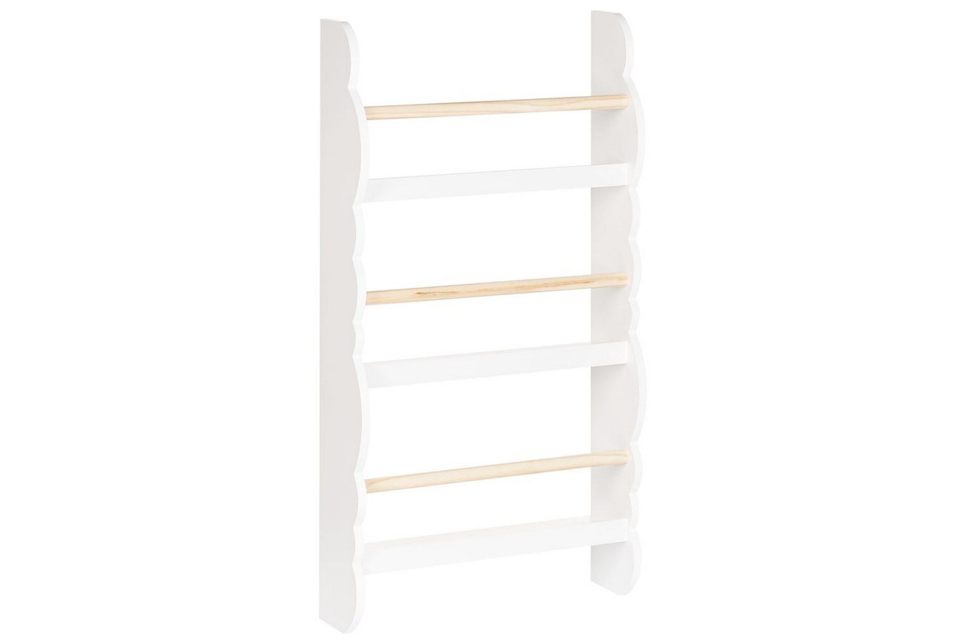 bokhylla rigolet vit, ljust trä - vit, ljust trä