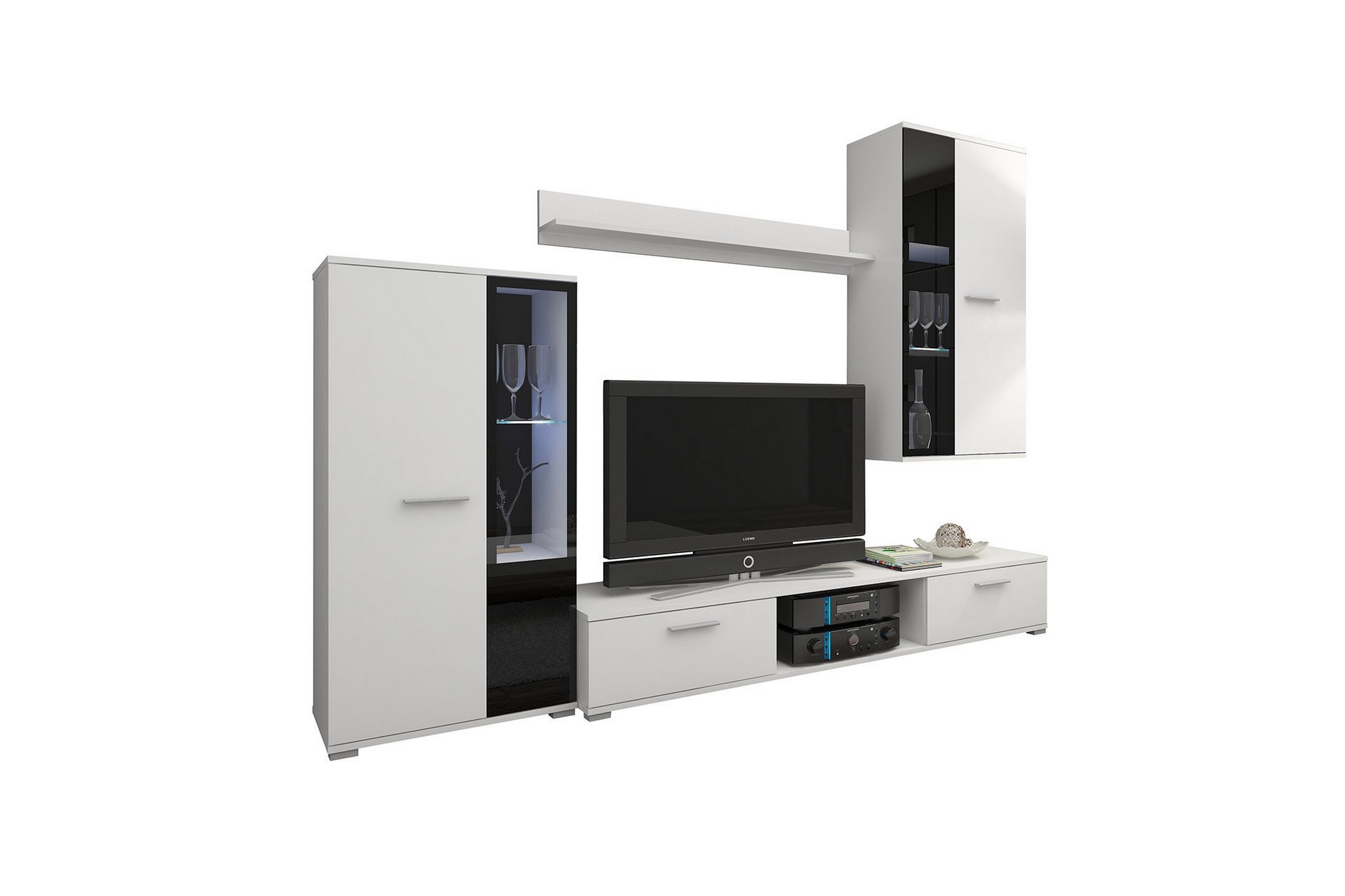 Bunta Tv-möbelset 235x40 cm Vit