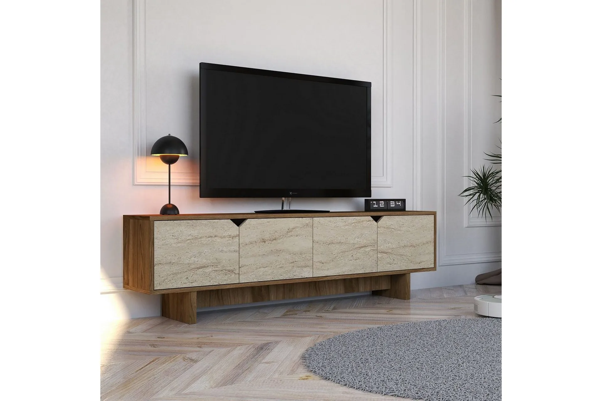 Edrion Tv-b&auml;nk 180 cm - Natur