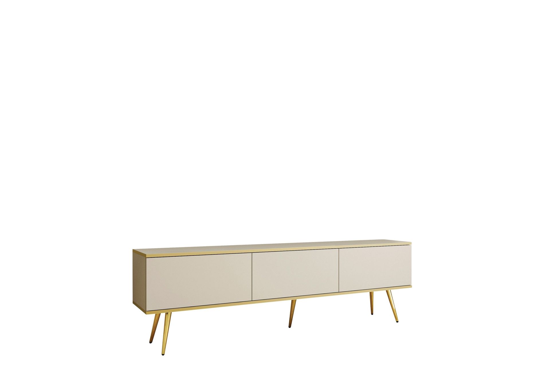 Edson Tv-b&auml;nk 175 cm - Beige/Guld