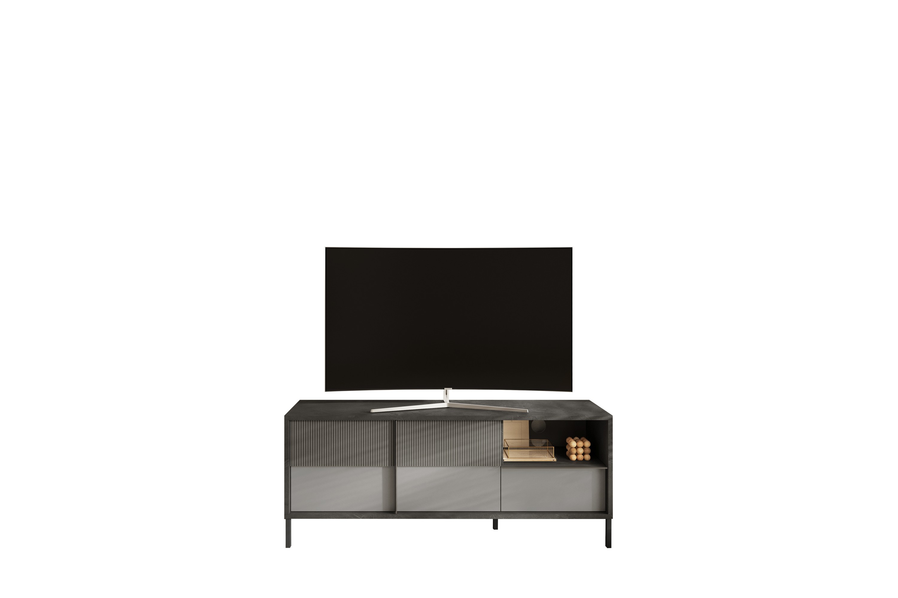 Everest Tv-bänk 156x40 cm GråMörkgrå