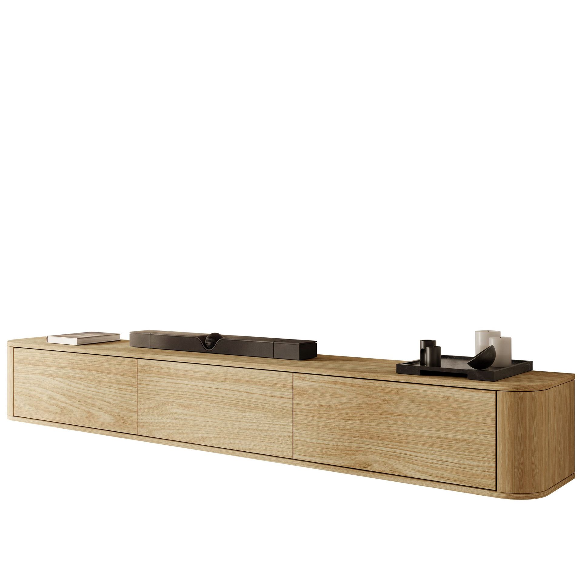 Fjora Tv-bänk 200 cm - Ljusbrun