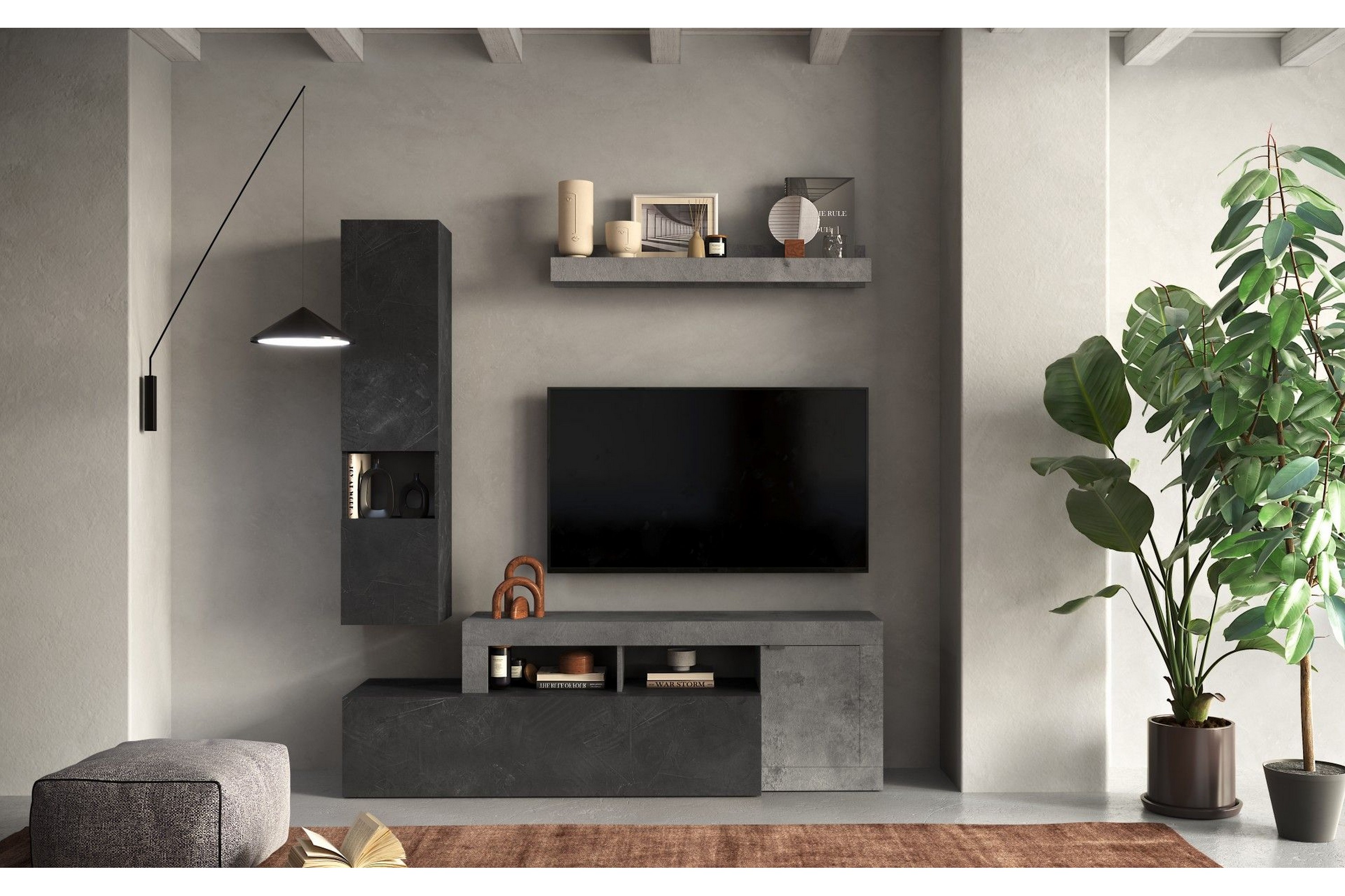 Freedom Tv-möbelset 181x35 cm GråAntracit