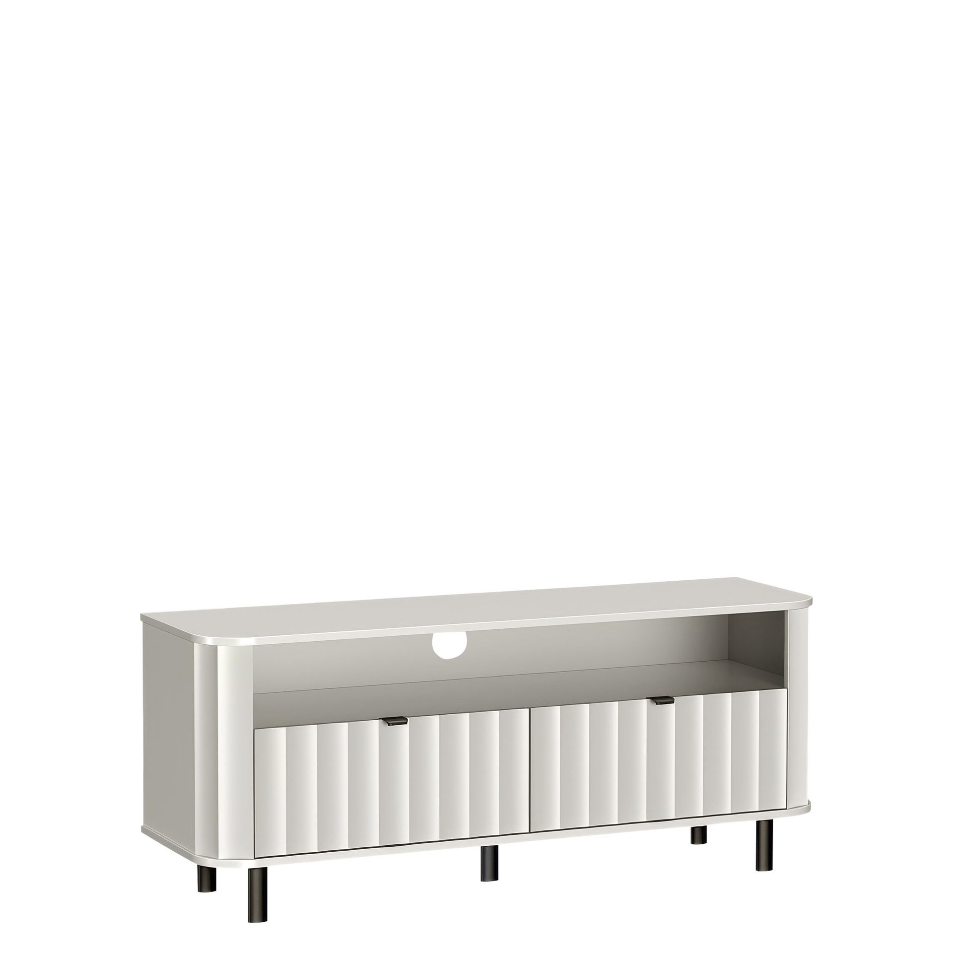 Joriel Tv-bänk 137 cm - Vitsvart