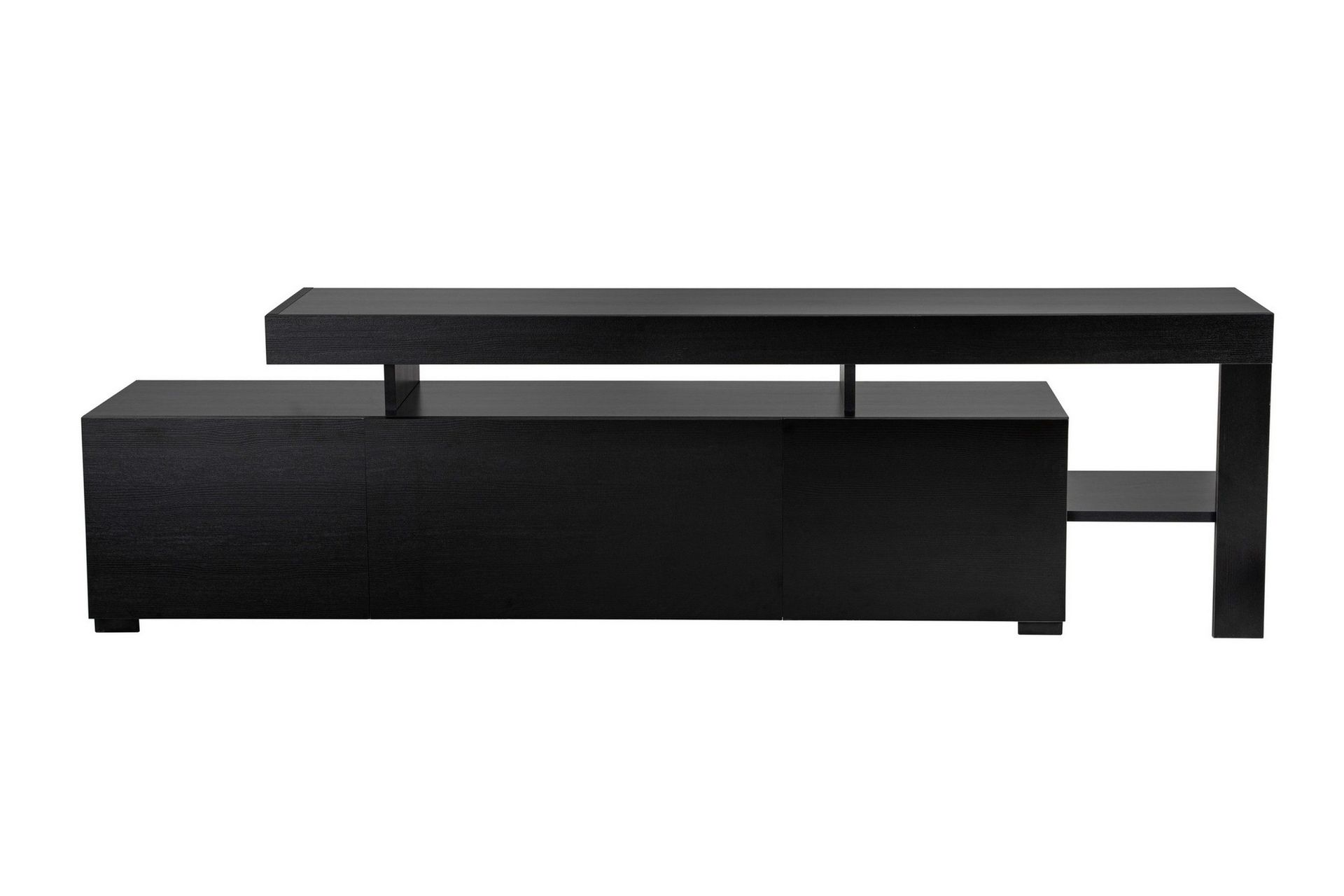 jurukovo tv-bänk 192x37 cm - svart