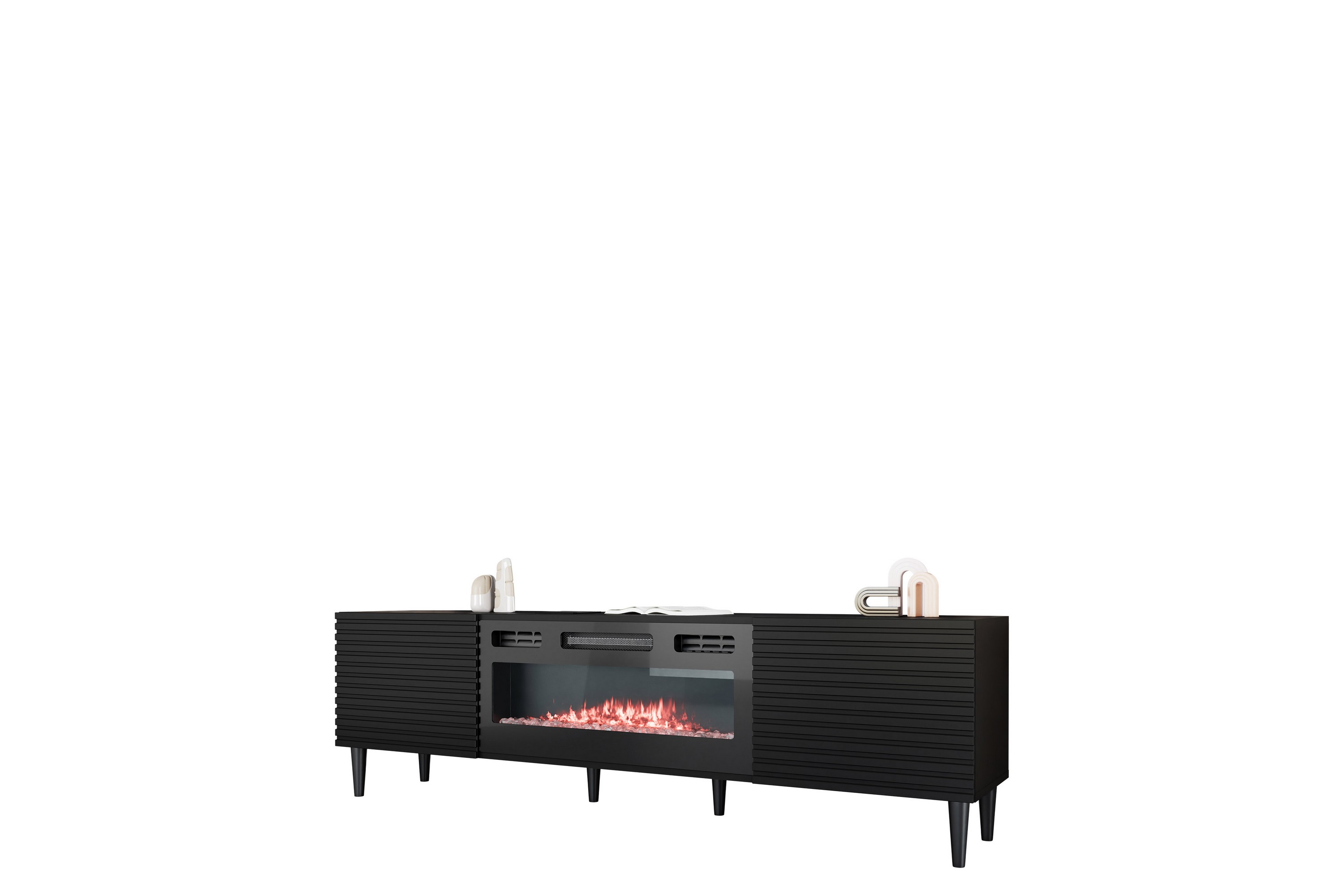 Kannu Tv-bänk 181 cm Svart