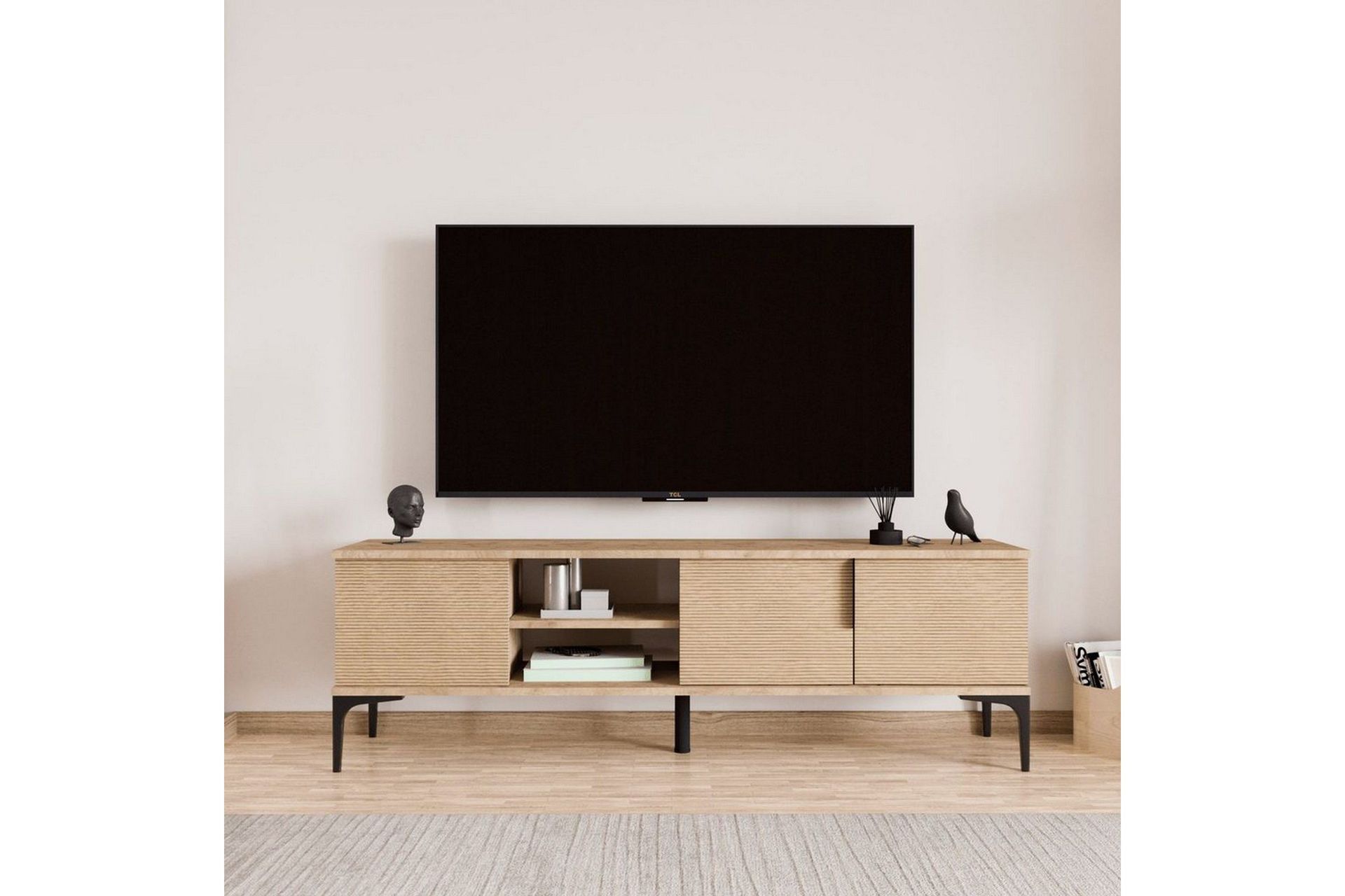 Kunar Tv-b&auml;nk 180 cm - Natur