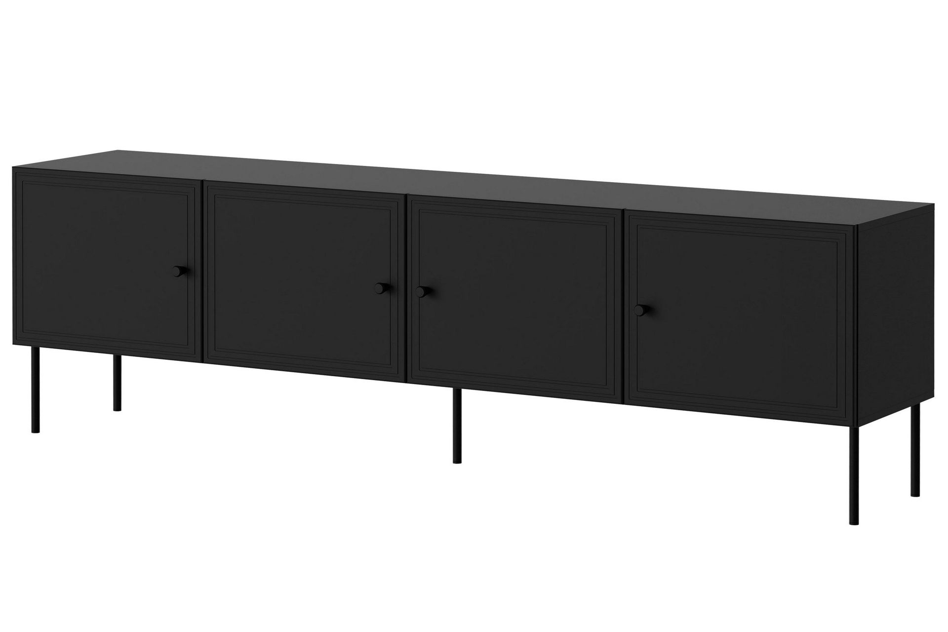 Laholm Tv-b&auml;nk 201 cm - Svart