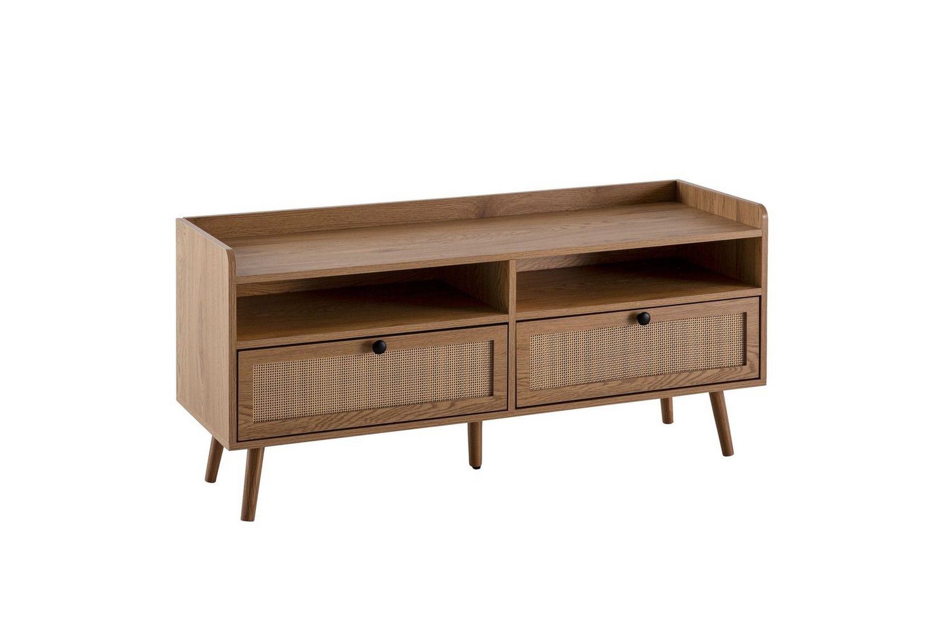 lowboard wohnling ekfolierad med 2 lådor modern med förvaring viennes braid modern -