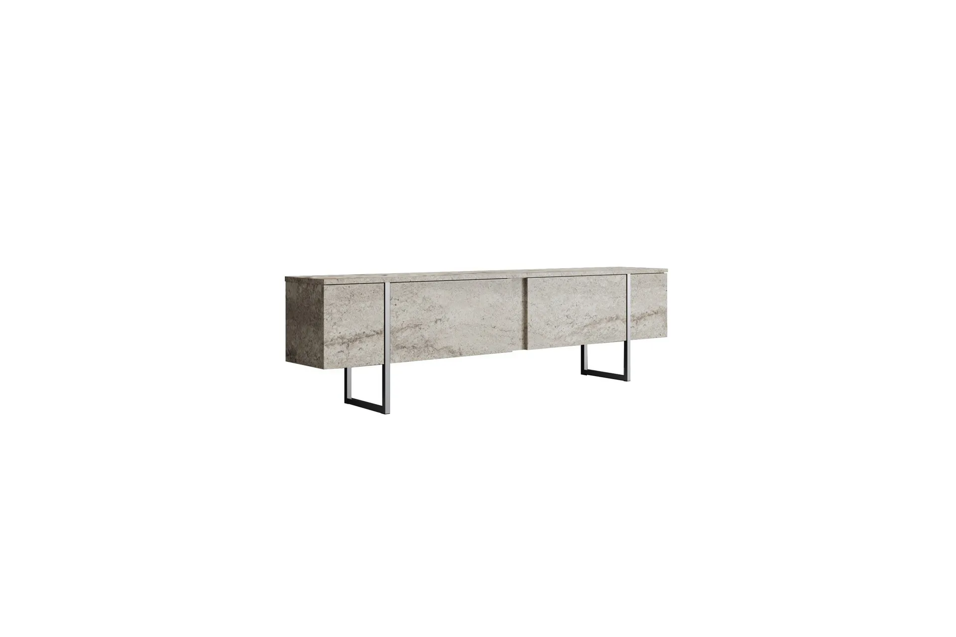 Luxe Tv-b&auml;nk 180 cm - Beige/Silver