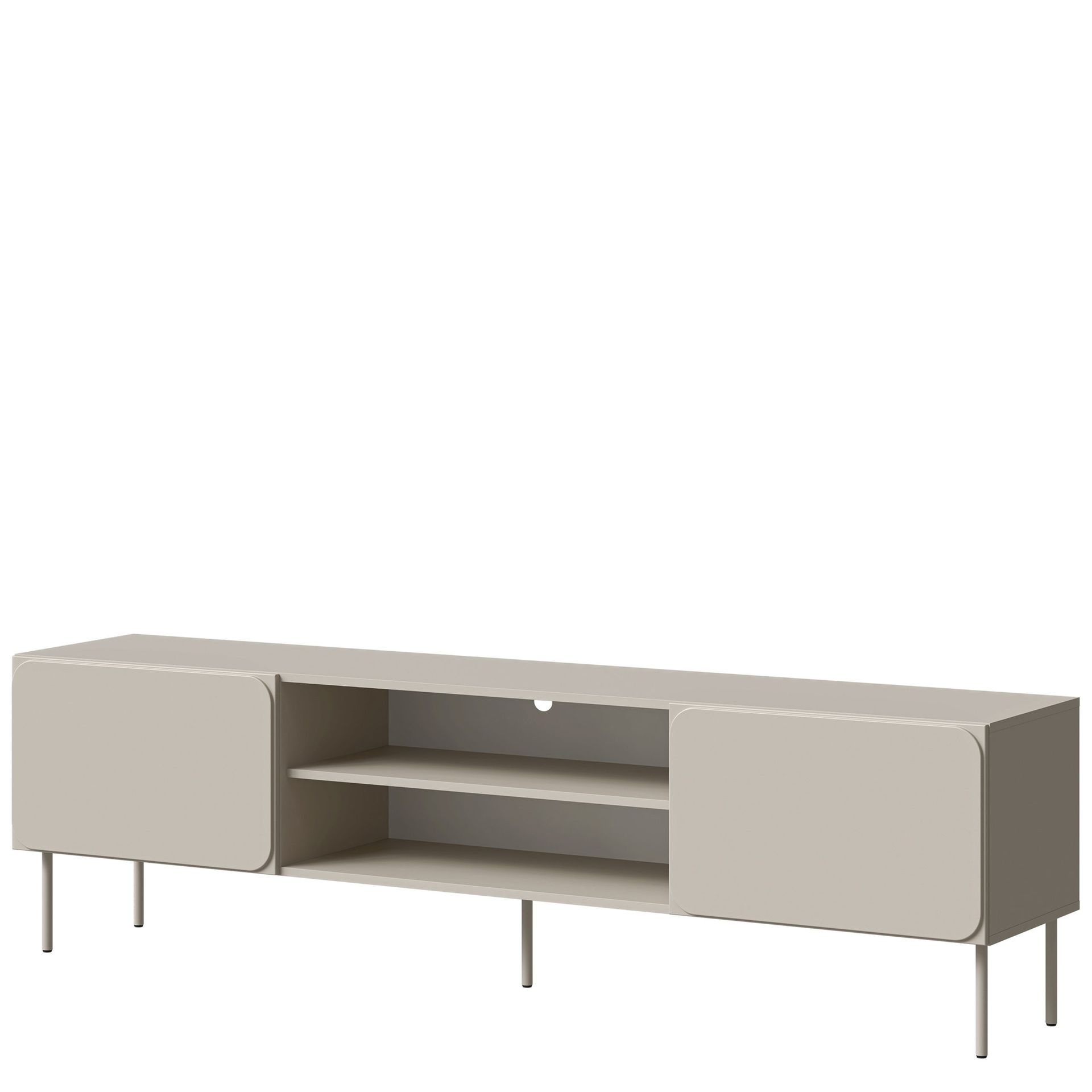 Marros Tv-b&auml;nk 200 cm med hyllor - Beige