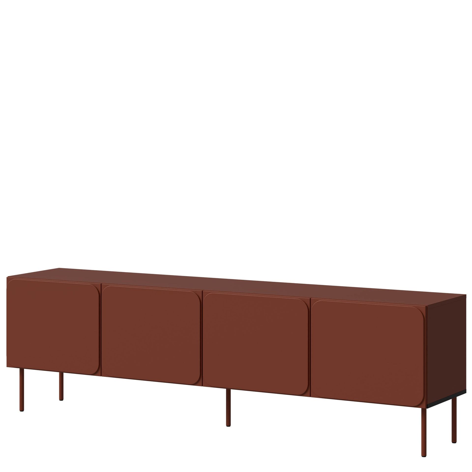 marros tv-bänk 200 cm - toskanskt röd