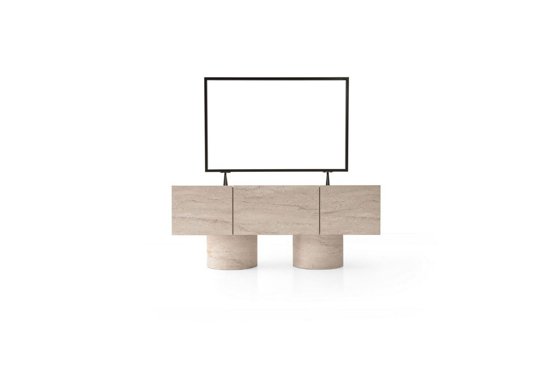 Abbas Tv-b&auml;nk 150 cm - Travertine