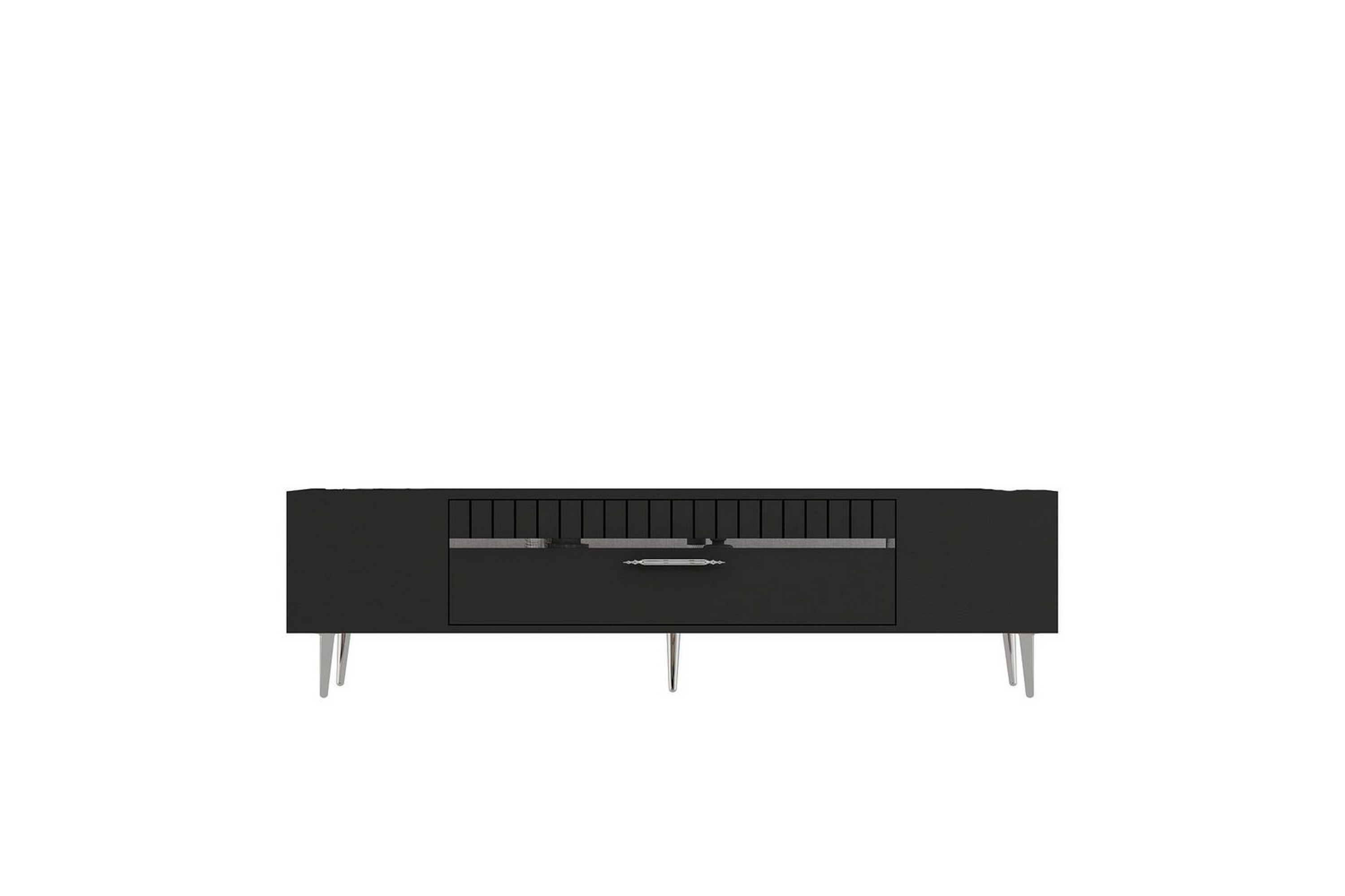 anira tv-bänk 150 cm - antracit/silver